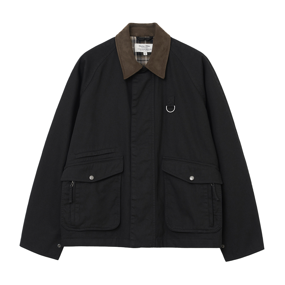 UB2578JK039MBB Uniform Bridge Washed Short Hunting Jacket Black