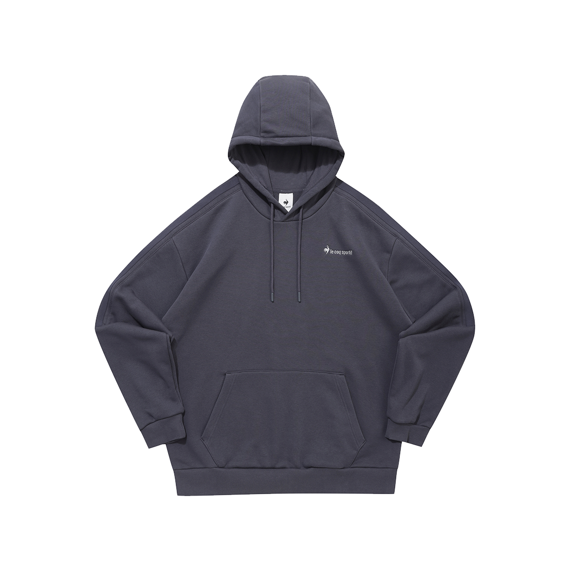 QQ323LHD92_PGR0 le coq sportif Unisex Sunday Hooded T-Shirt Pure Grey