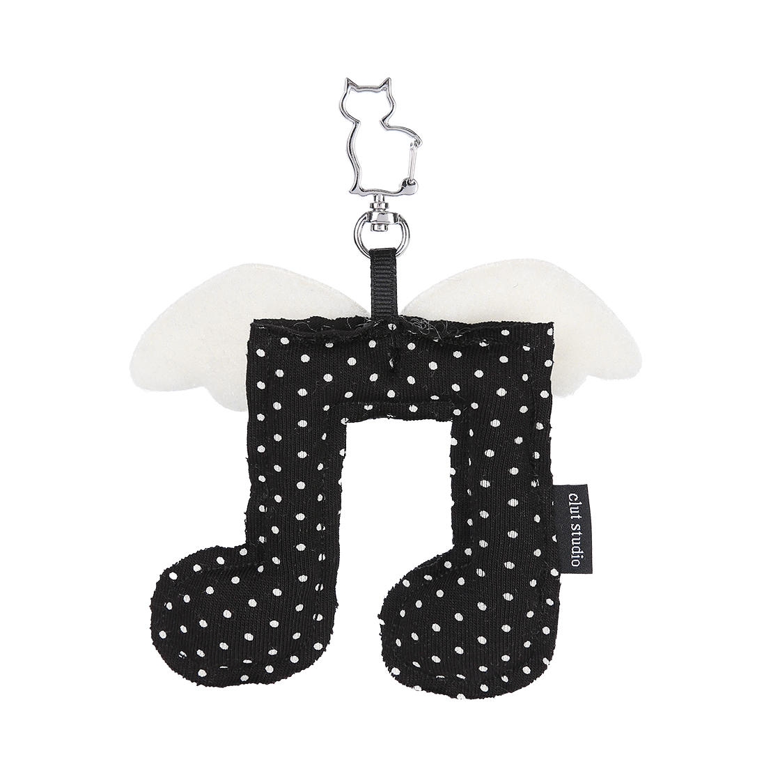 25HS011BK Clut Studio Melody Angel Keyring Black