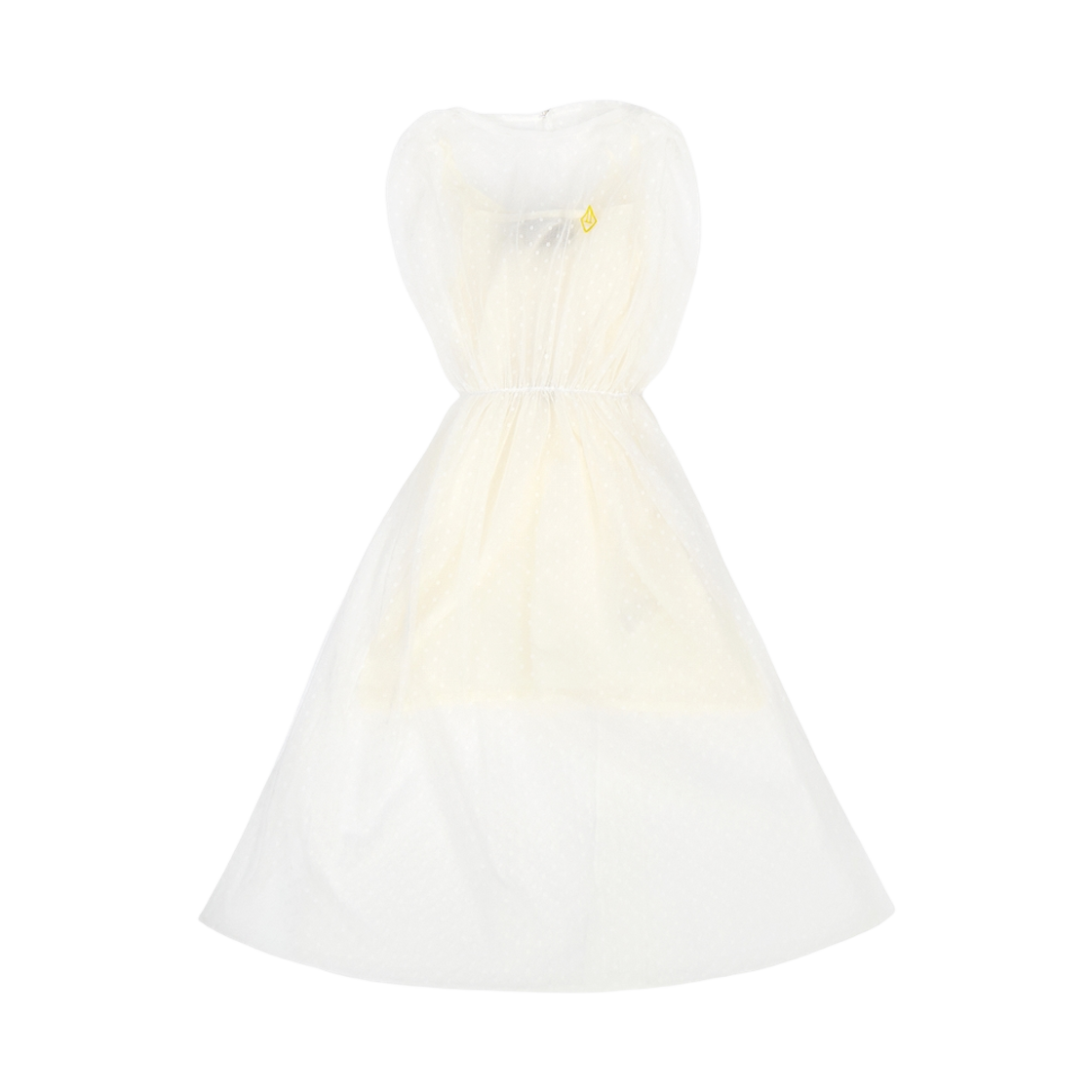 (키즈) 타오 튤 마튼슬리브리스 드레스 화이트((Kids) TAO Tulle Marten Sleeveless Dress White)