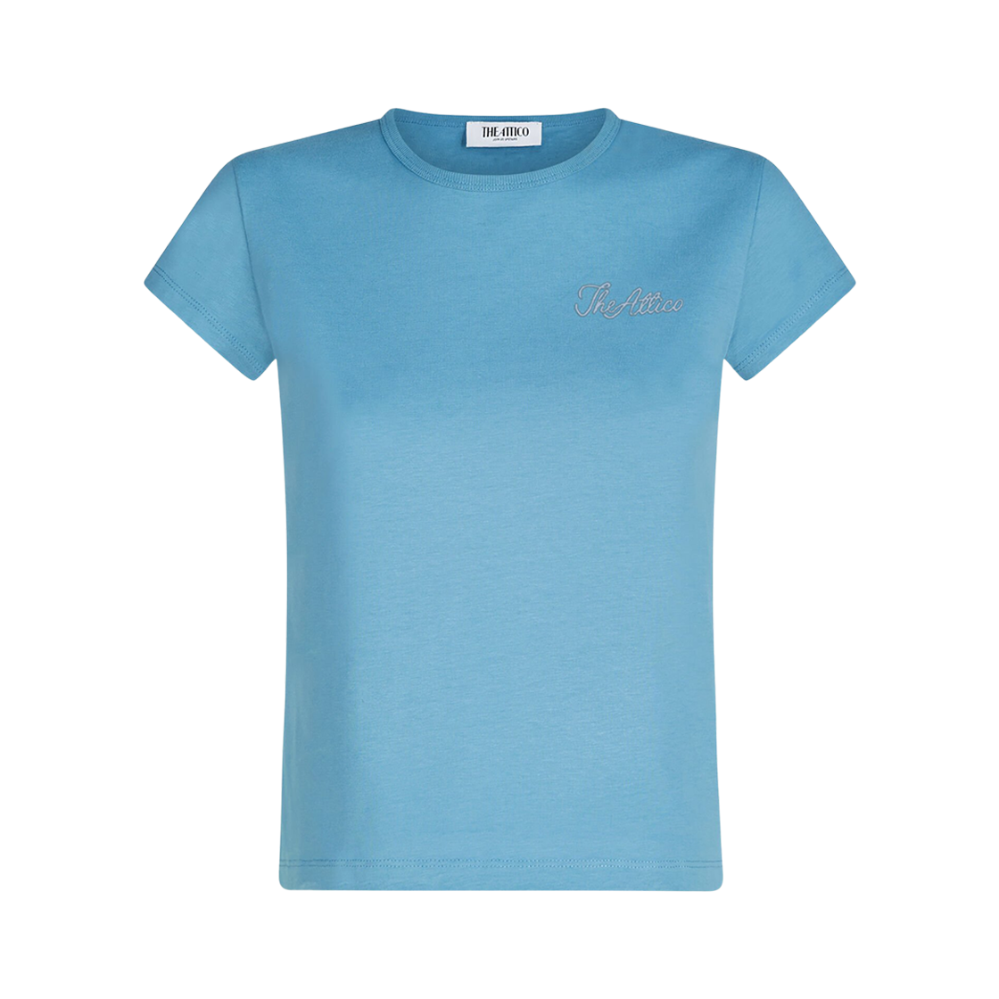 (W) 디 아티코 저지 티셔츠 블루((W) The Attico Jersey T-Shirt Blue) - 1