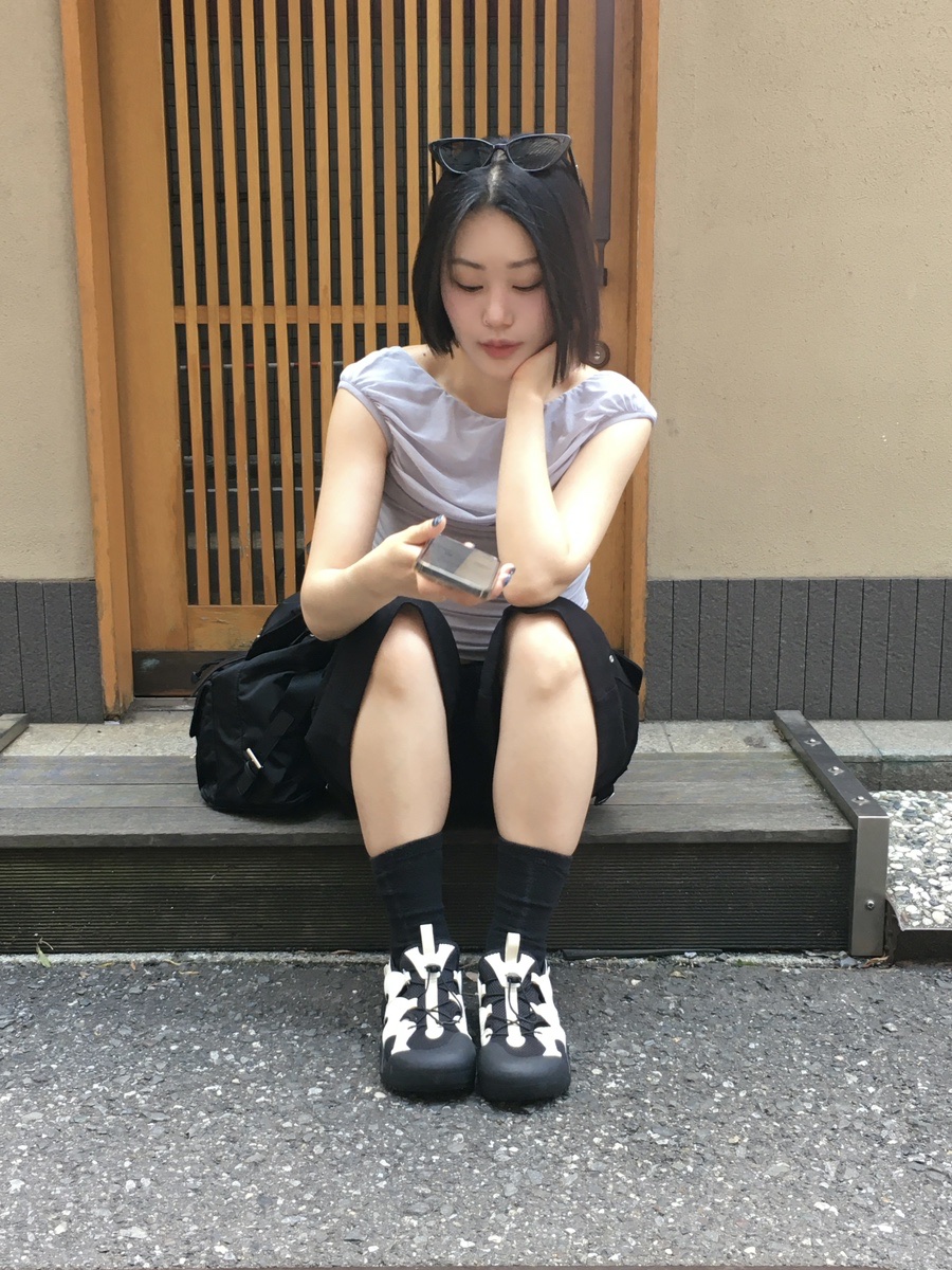 [6% 적립] Fila Peito Sandals V2 Cream 착용 스타일
