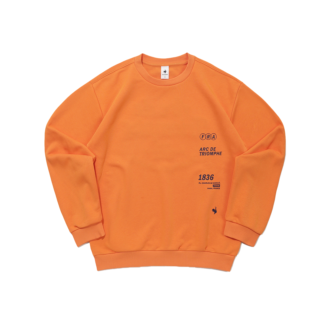 QQ323LFS94_ORG0 le coq sportif Unisex Heritage Loose Sweatshirt Orange