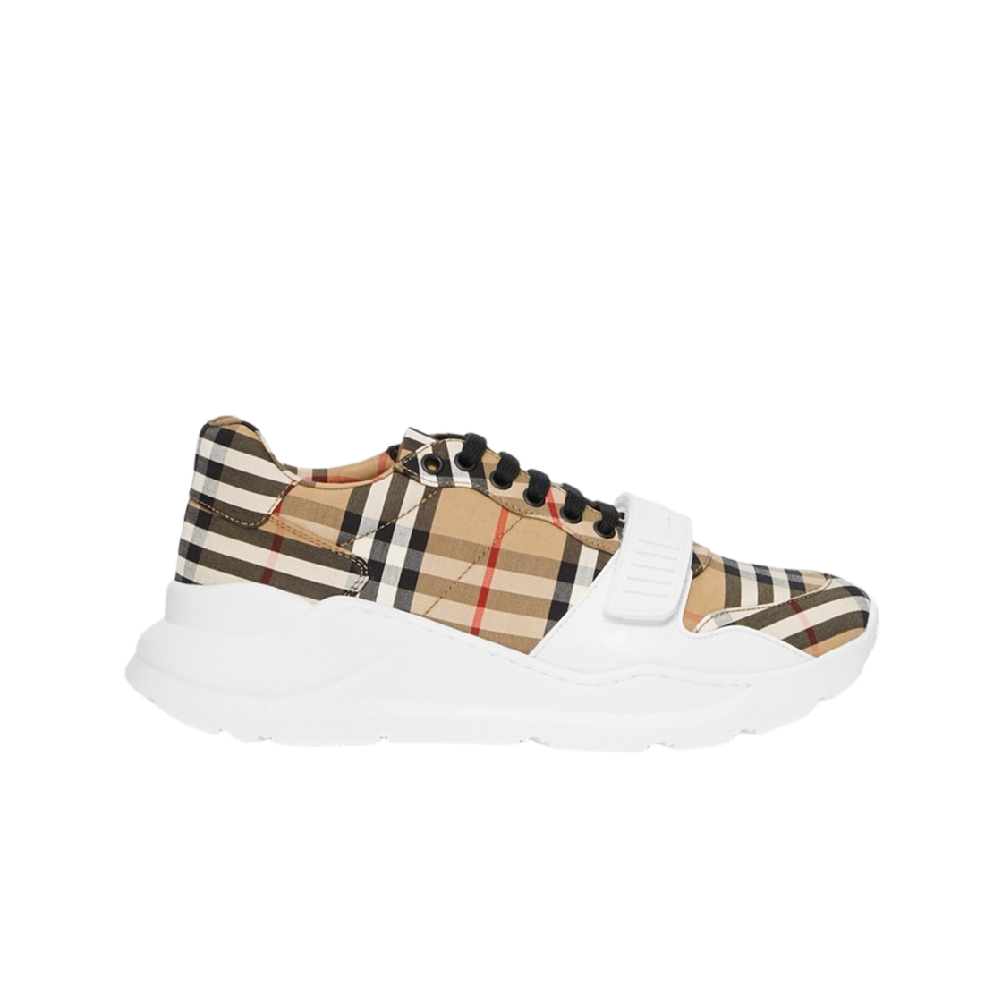버버리 빈티지 체크 코튼 스니커즈 베이지 블랙(Burberry Vintage Check Cotton Sneakers Beige Black)