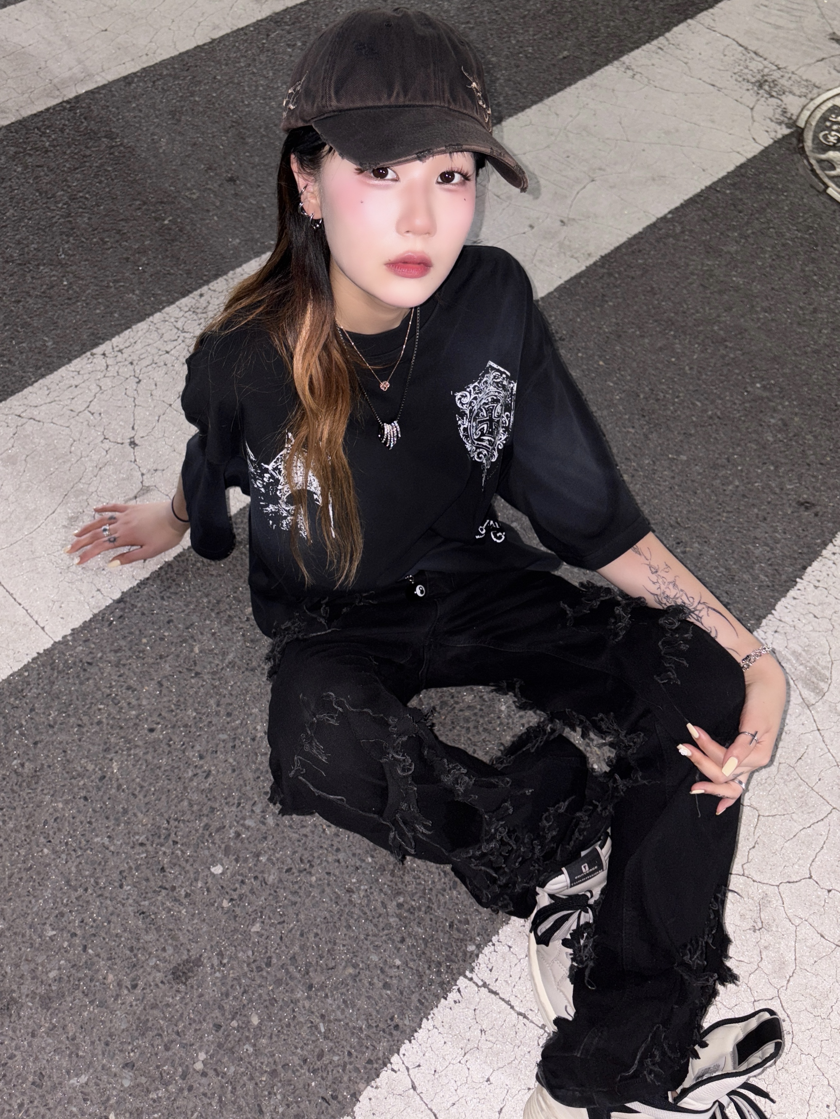 Converse x Drkshdw Turbowpn Pelican 착용 스타일 - 3