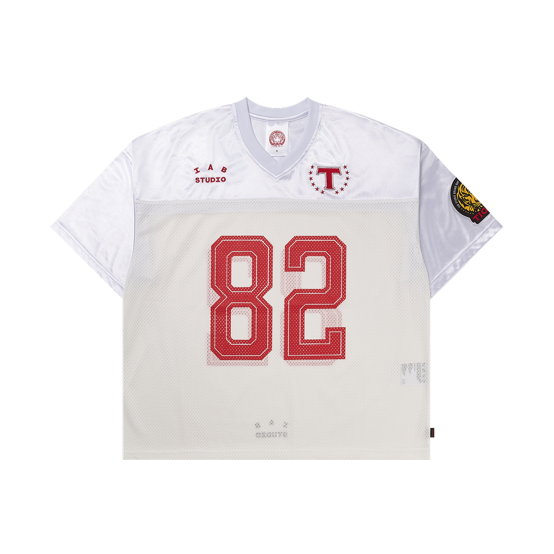 기아 타이거즈 x 아이앱 스튜디오 풋볼 저지 화이트(Kia Tigers x IAB Studio Football Jersey White)