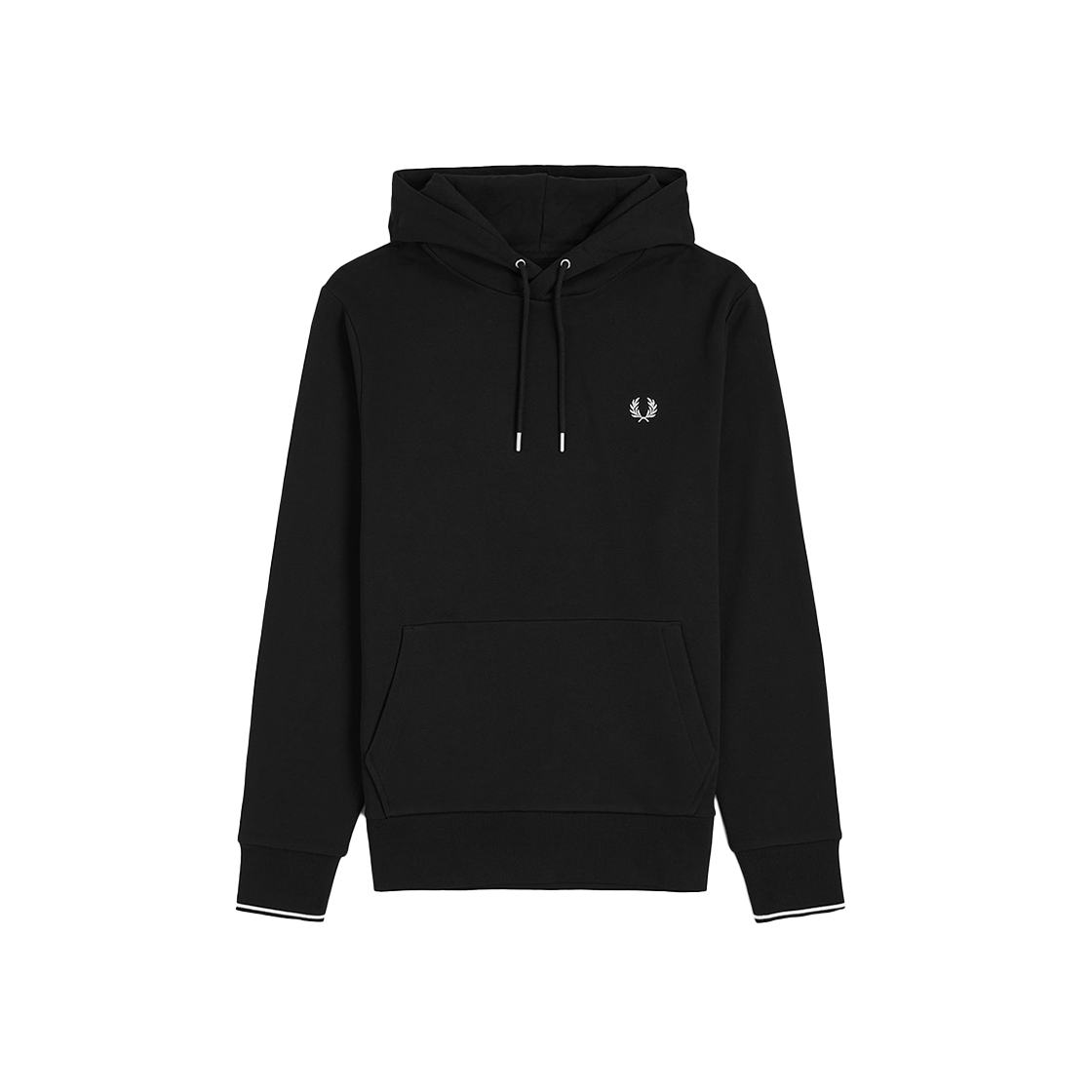 프레드페리 팁 후드 스웻셔츠 블랙(Fred Perry Tipped Hooded Sweatshirt Black)