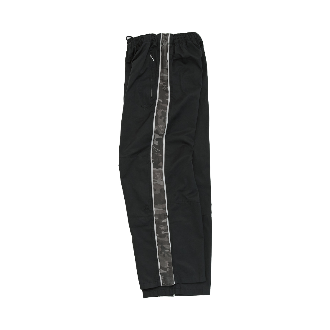 PG5LTP2331B0 Polyteru 1011 Nylon Track Pants Side Camou Black