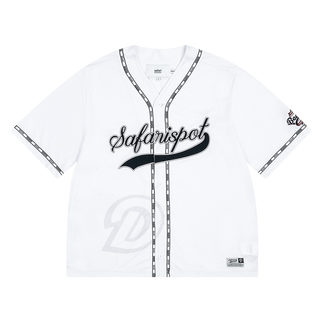 사파리스팟 X 베어스 파이핑 져지 - 화이트(Safarispot X BEARS Piping Jersey - White)