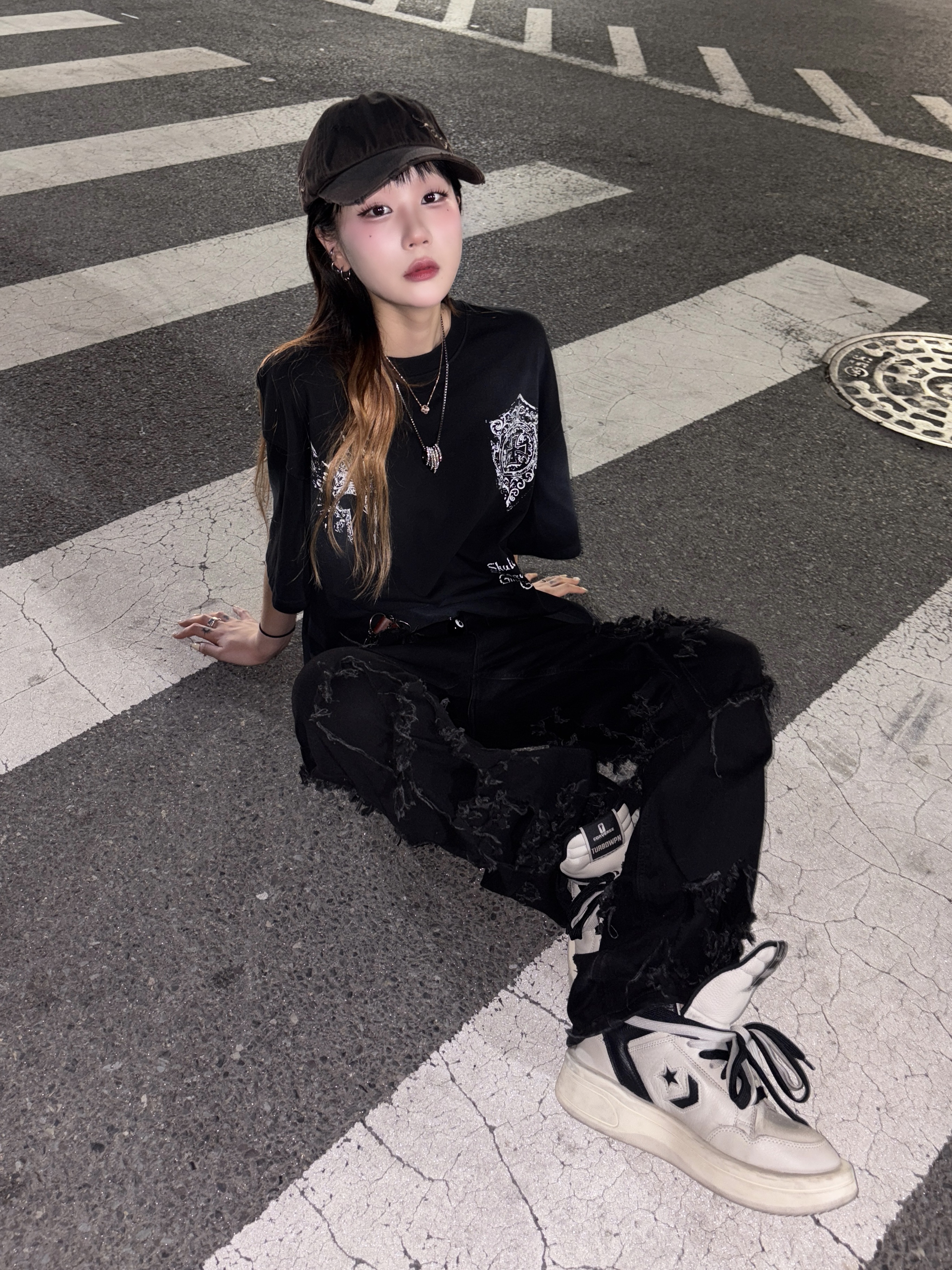 Converse x Drkshdw Turbowpn Pelican 착용 스타일 - 1