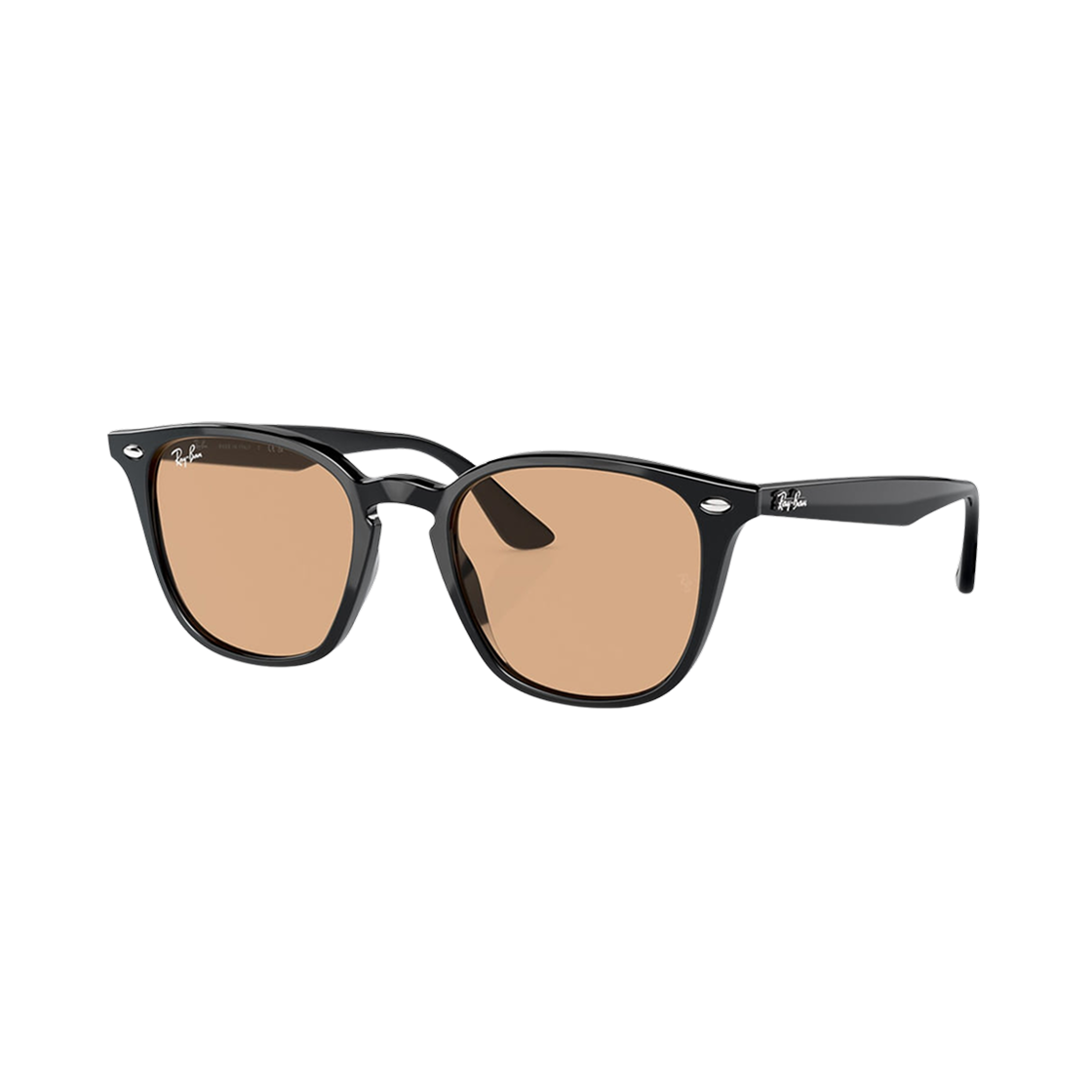 RB4258F-601/93 Ray-Ban RB4258 Polished Black Frame Brown Lense