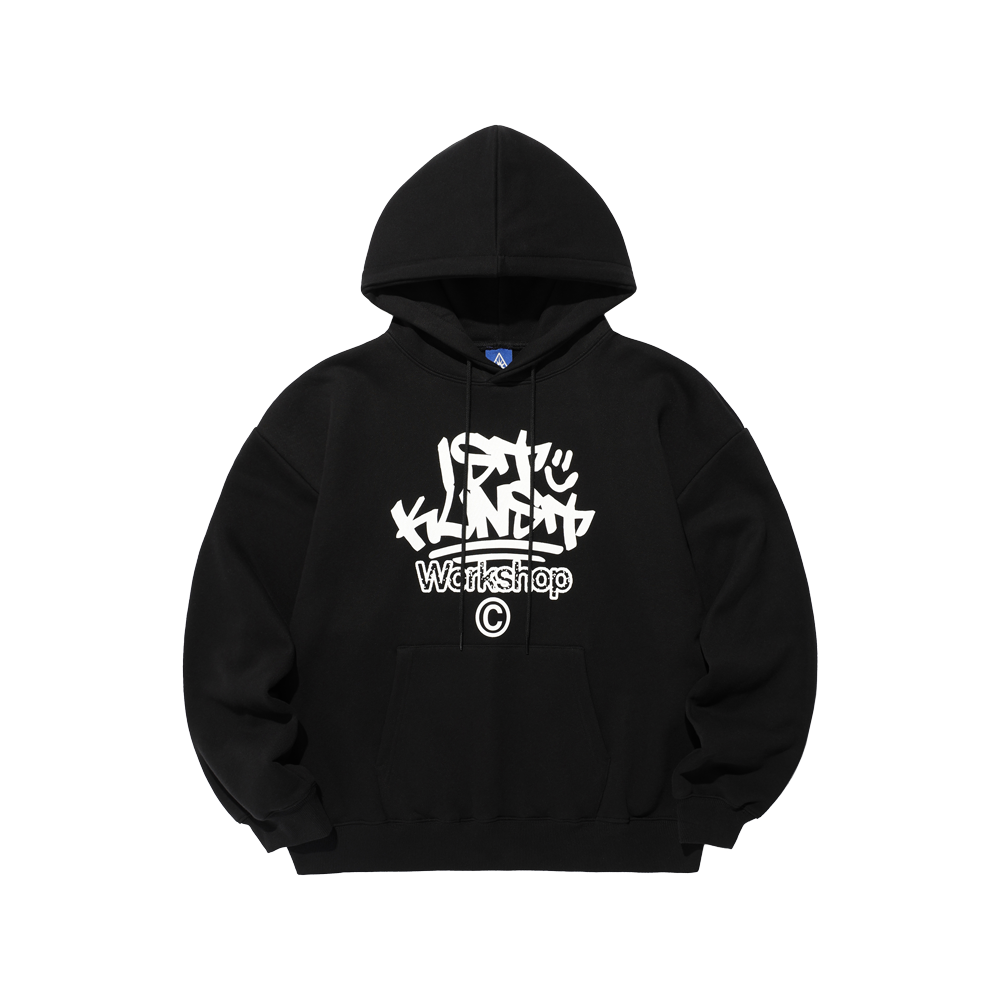 IK2EFMM415ABK ISTKUNST Ik Tag Logo Hoodie Black