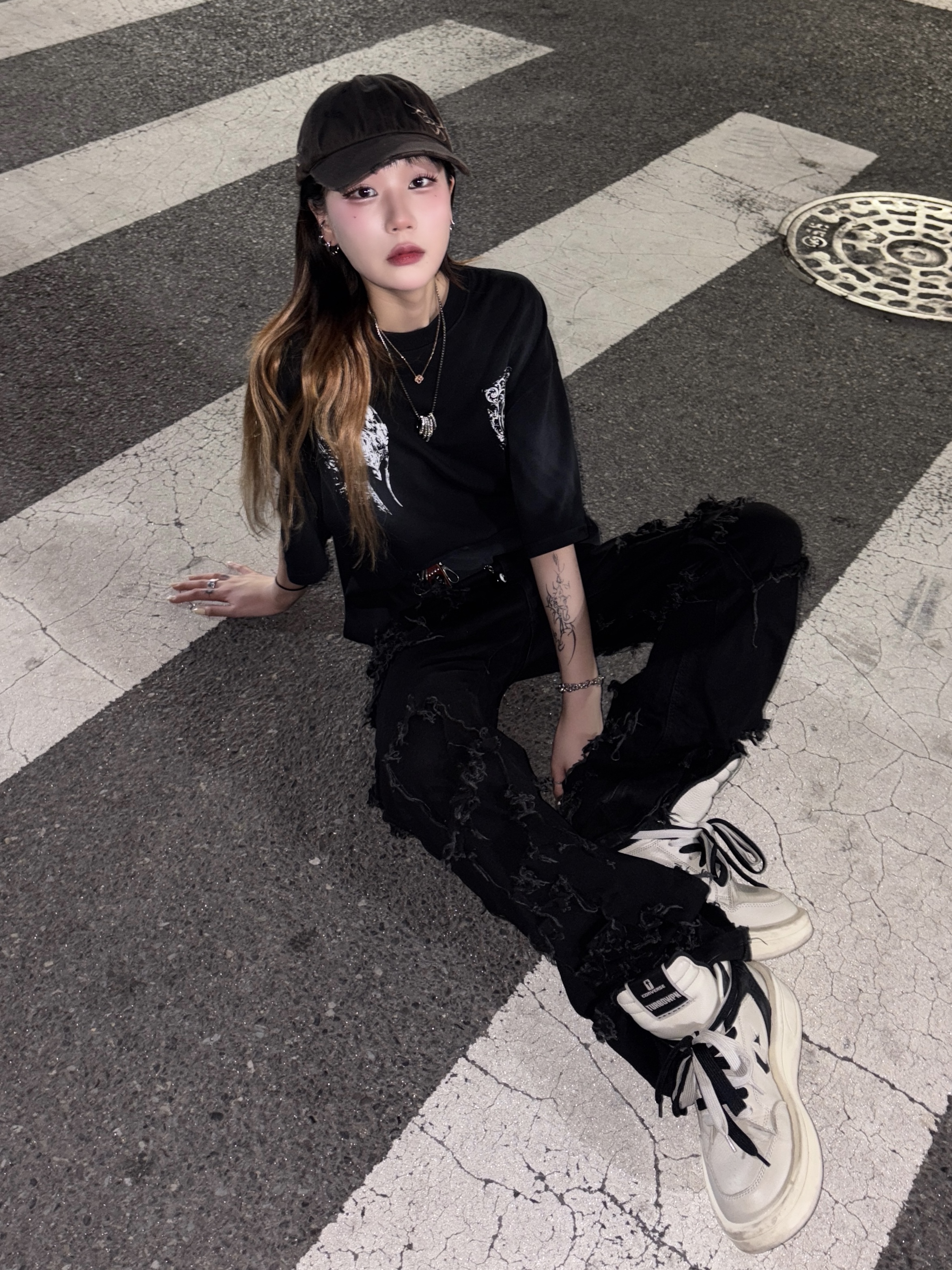 Converse x Drkshdw Turbowpn Pelican 착용 스타일 - 4