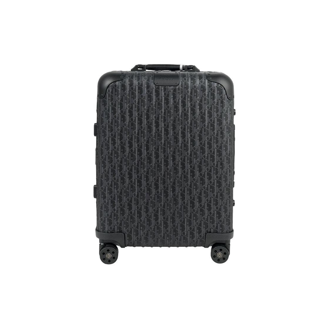 디올 X 리모와 캐빈 수트케이스 알루미늄 블랙 오블리크(Dior x Rimowa Cabin Suitcase Aluminum Black Oblique)