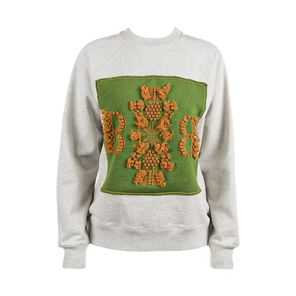 (W) 배리 로고 캐시미어 스웨트셔츠 멜란지((W) Barrie Logo Cashmere Sweatshirt Melange)