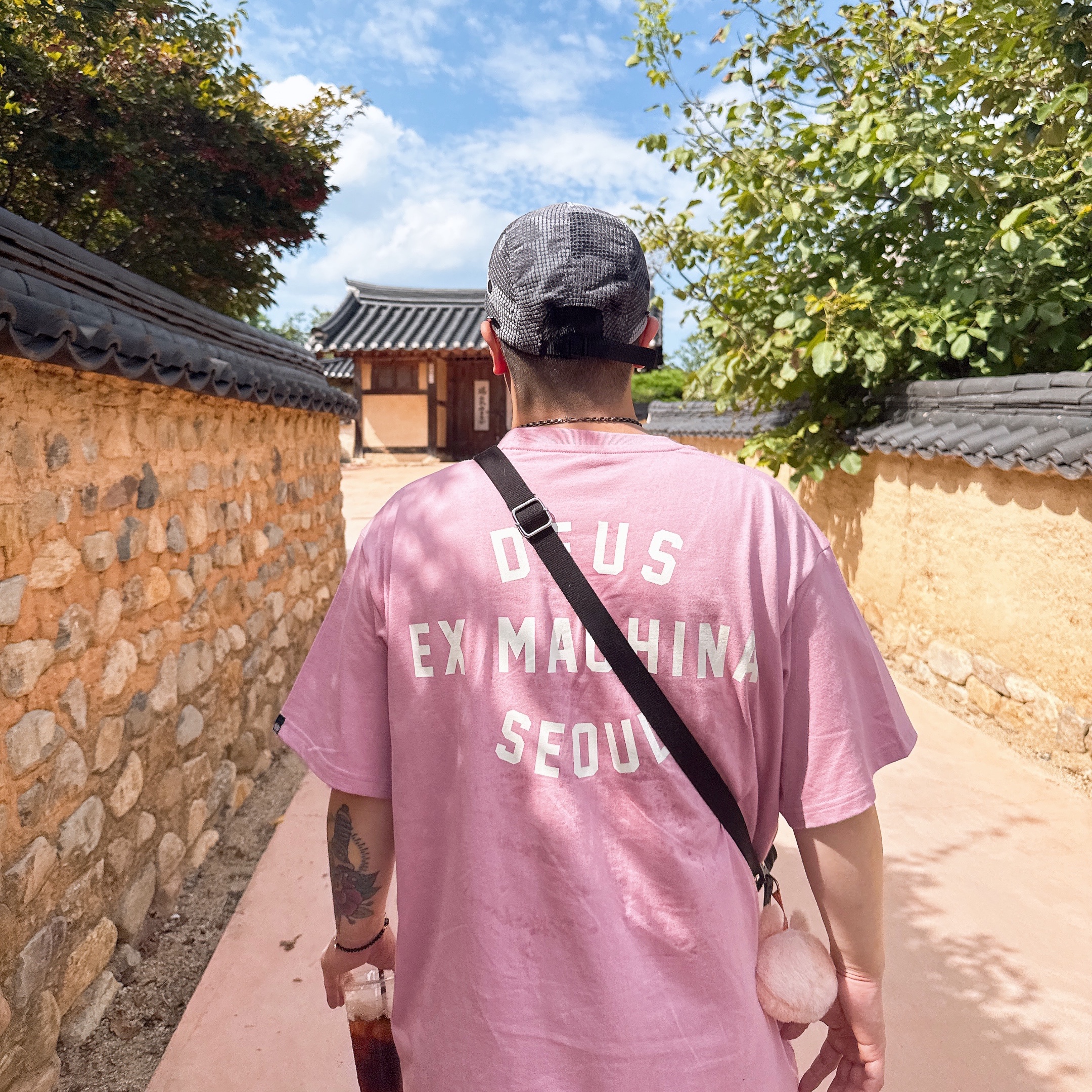 Oakley Eye Jacket Redux Silver Frame Prizm Black Polarized Lenses High Bridge Fit, Deus Ex Machina Seoul College Address T-Shirt Pink 착용 스타일 - 1
