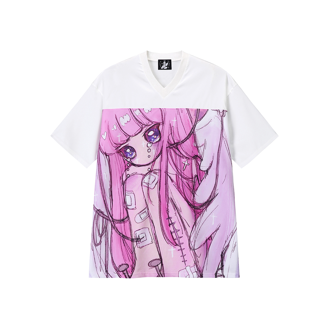 클럿 스튜디오 새드 엔젤 사틴 탑 핑크(Clut Studio Sad Angel Satin Top Pink)