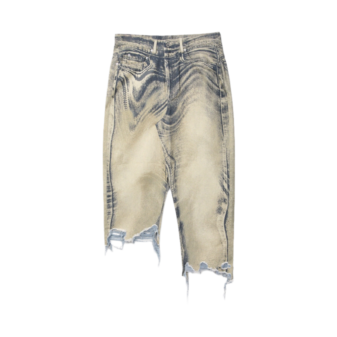 캠퍼랩 디스토티드 데님 스커트 샌드블랙(CAMPER LAB Distorted Denim Skirt Sand-Black)