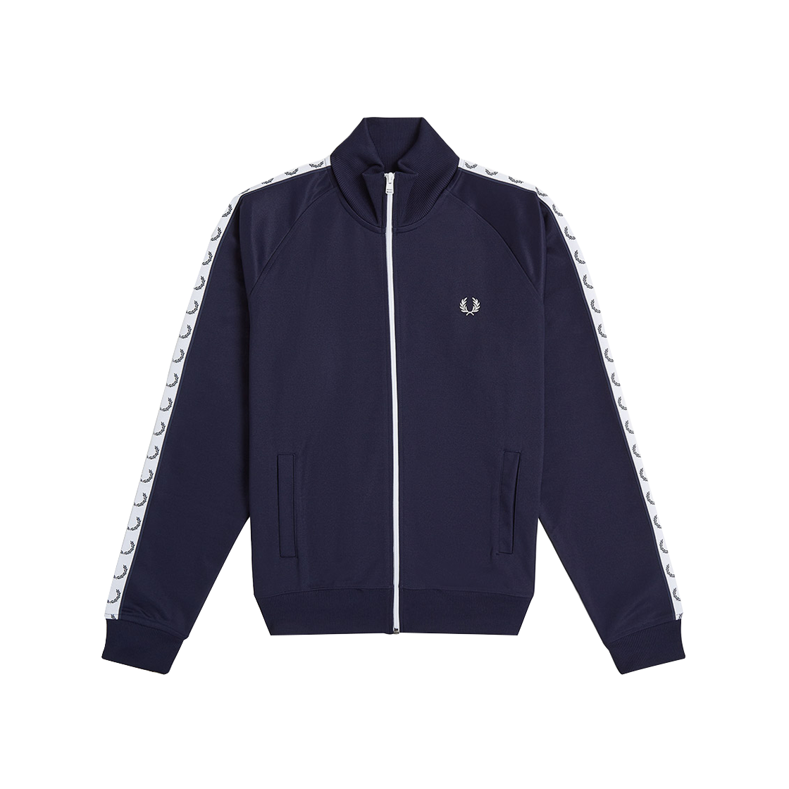 AFPM2534620-885 Fred Perry Taped Track Jacket Carbon Blue