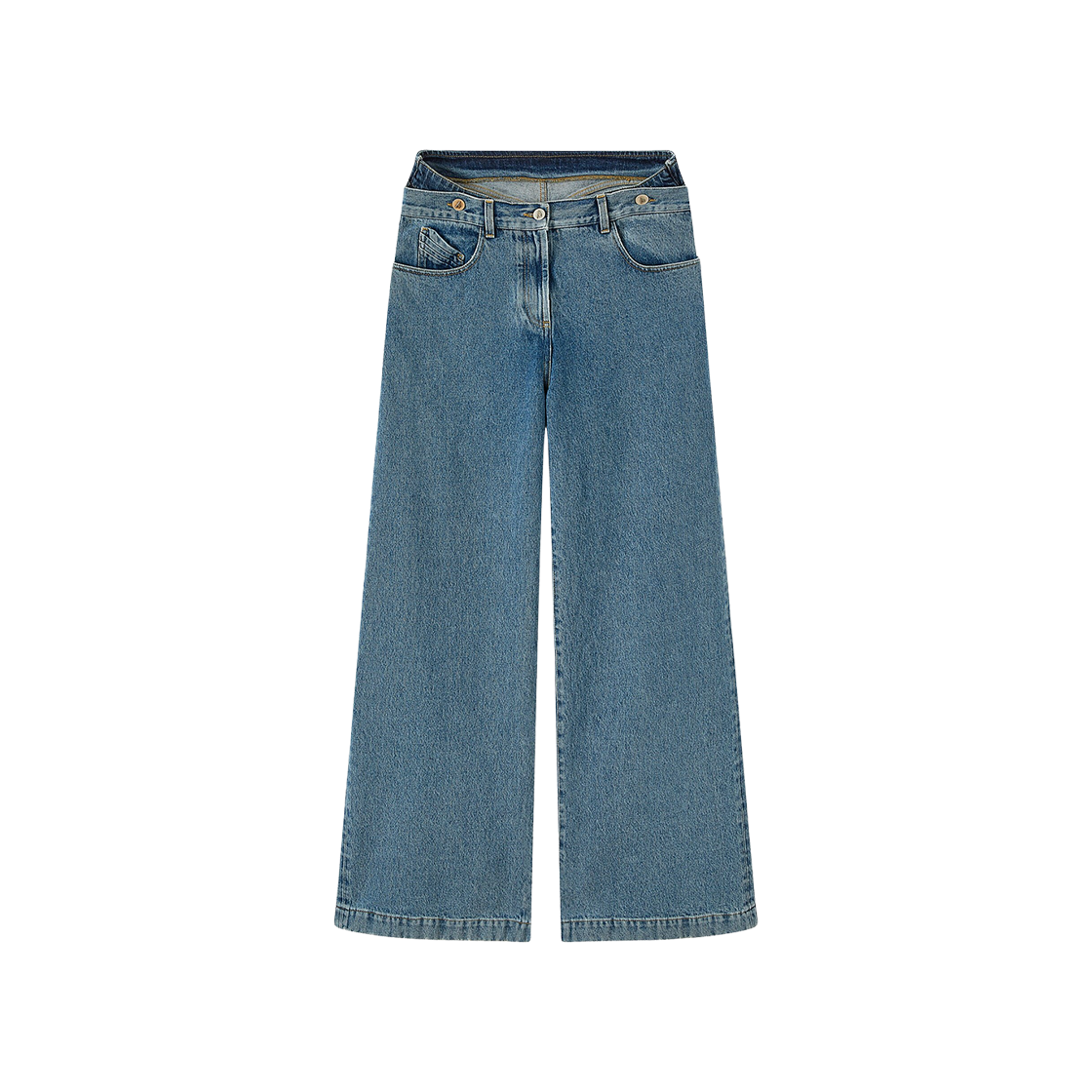 (W) 디 아티코 롱 팬츠 라이트 블루((W) The Attico Long Pants Light Blue)