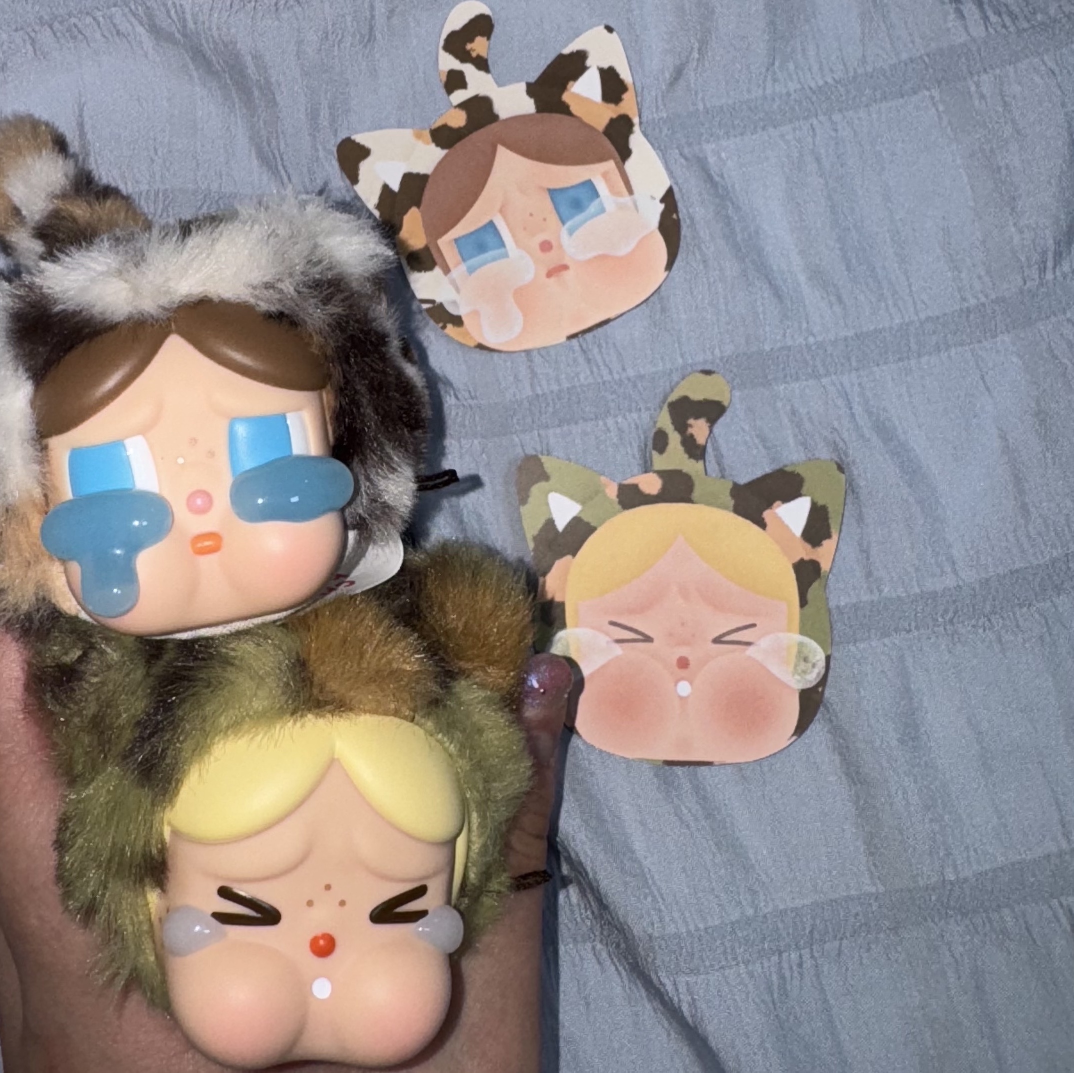 Pop Mart Crybaby Wild But Cutie Series Vinyl Plush Pendant (6 Blind Boxes) 착용 스타일 - 1