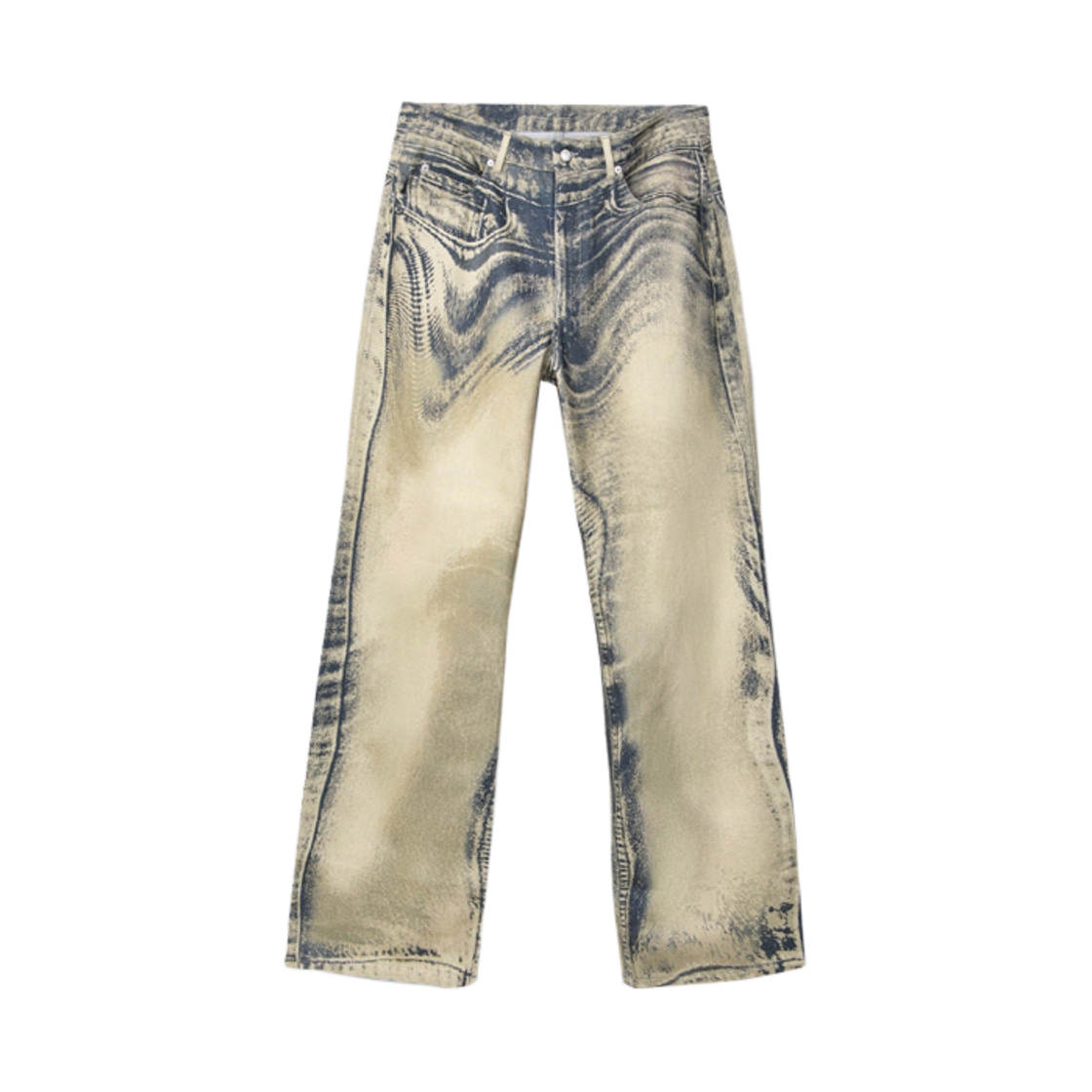 AU00006-011 CAMPER LAB Distorted Denim Jeans Sand-Black