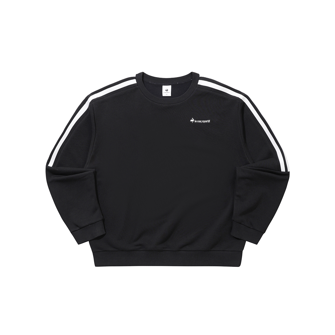 르꼬끄 스포르티브 유니 선데이 루즈 맨투맨 - 블랙(QQ323LFS92)(le coq sportif Unisex Sunday Sweatshirt Black)