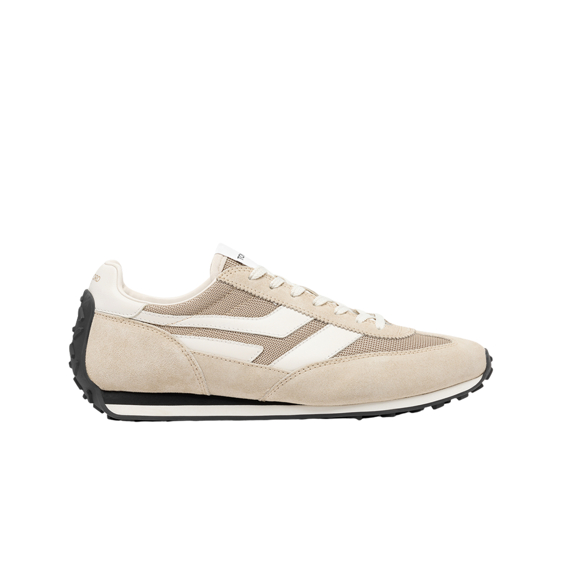 톰포드 스웨이드 믹 스니커즈 크림 블랙(Tom Ford Suede Mick Sneakers Cream Black)
