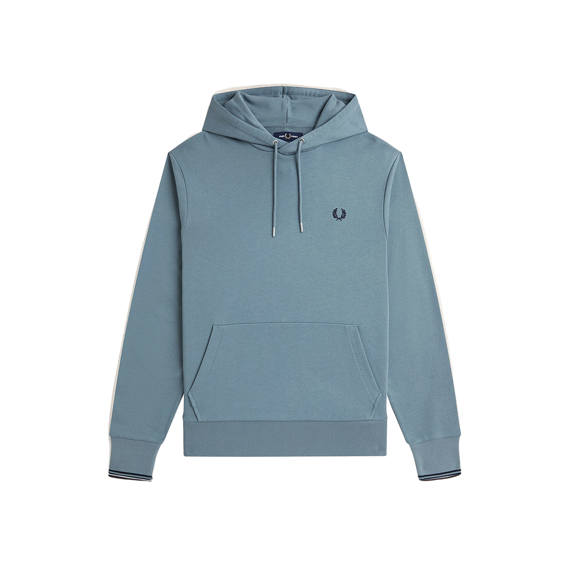 프레드페리 팁 후드 스웻셔츠 스톡포트 블루 네이비(Fred Perry Tipped Hooded Sweatshirt Stockport Blue Navy) - 1