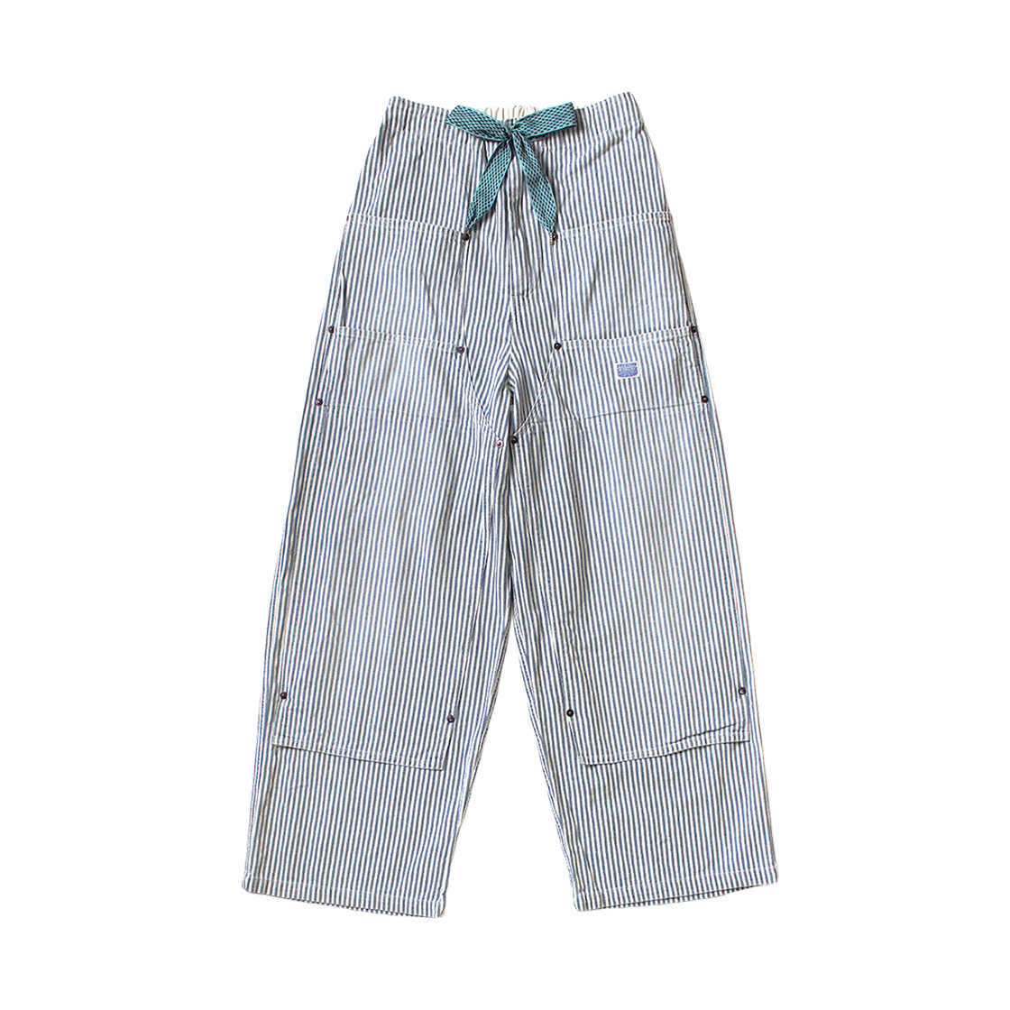 K2504LP137 Kapital 10 oz. Hickory W Knee Easy Baggy Pants Hickory