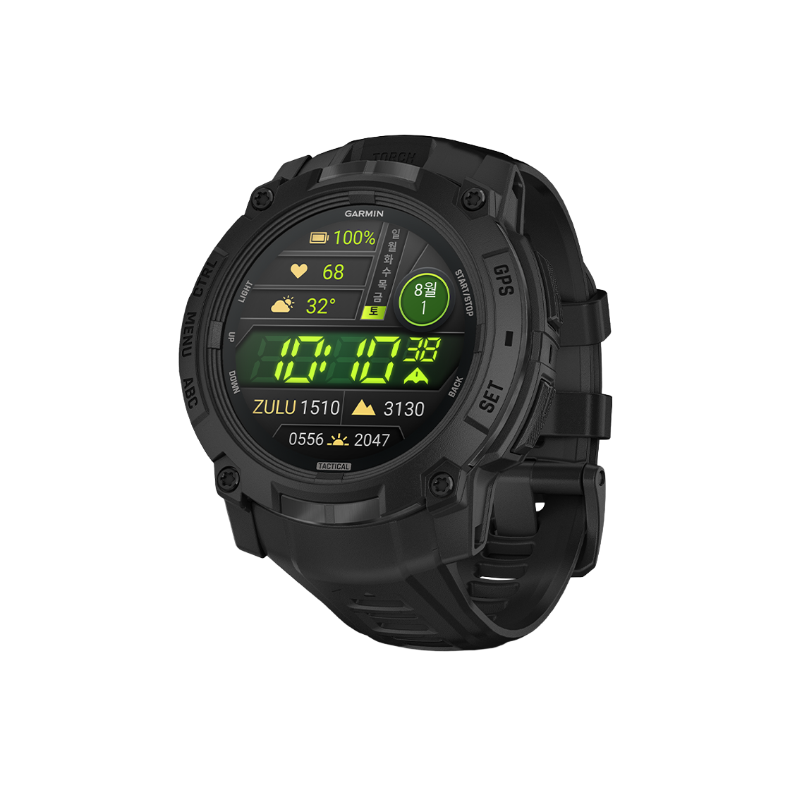 [10% 적립] 가민 인스팅트 3 택틱컬 아몰레드 멀티스포츠 GPS 스마트워치 50mm 블랙([10% 적립] Garmin Instinct 3 Tactical AMOLED 50mm Black)