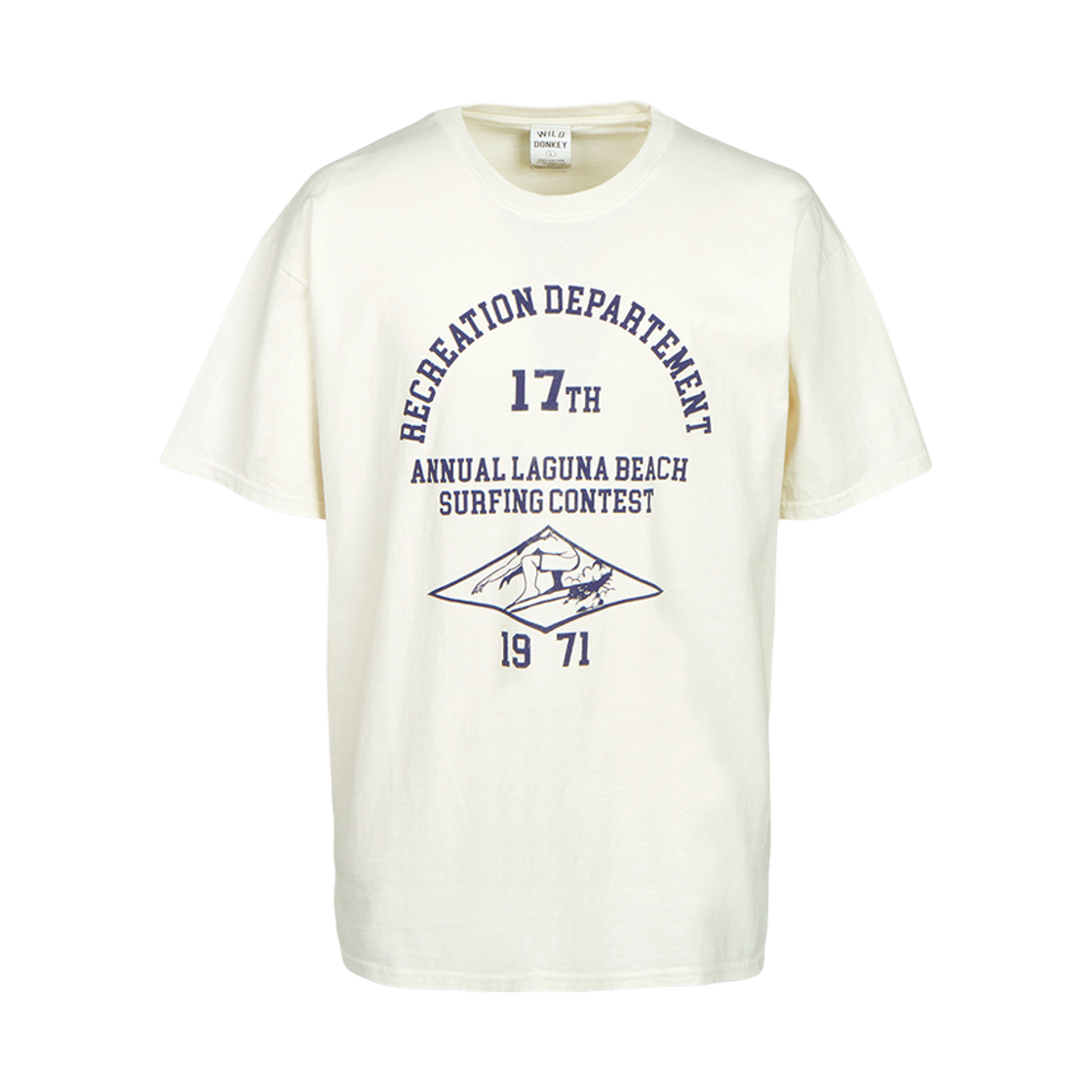 와일드동키 숏슬리브 티셔츠 아이보리(Wild Donkey Short Sleeve T-Shirt Ivory) - 1