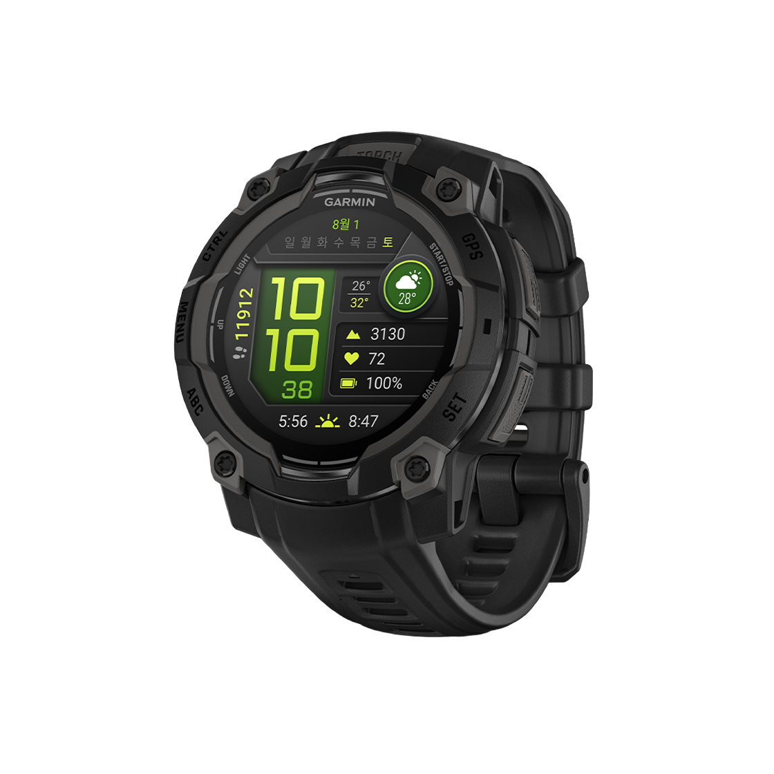 [10% 적립] 가민 인스팅트 3 아몰레드 멀티스포츠 GPS 스마트워치 45mm 블랙([10% 적립] Garmin Instinct 3 AMOLED 45mm Black)