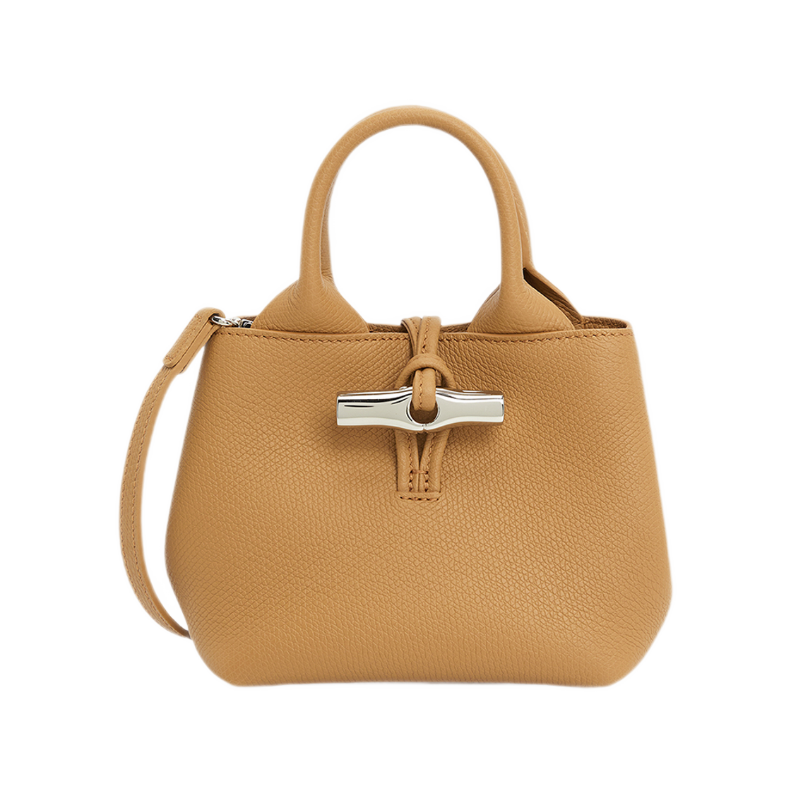 롱샴 르 로조 XS 토트백 카멜(Longchamp Le Roseau XS Tote Bag Camel) - 1