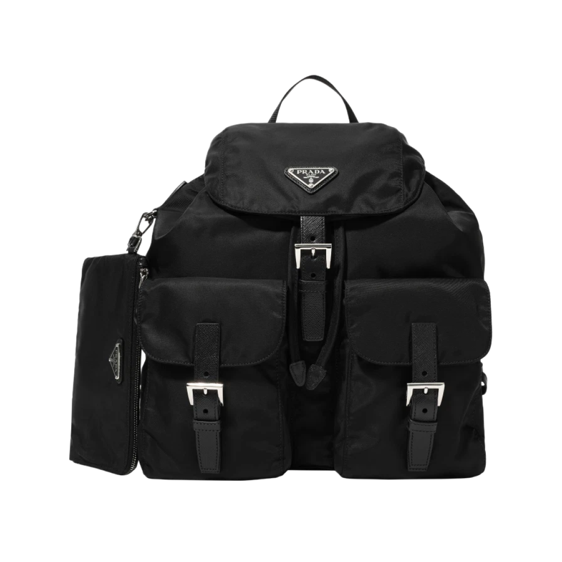 프라다 리나일론 미디움 백팩 블랙(Prada Re-Nylon Medium Backpack Black)