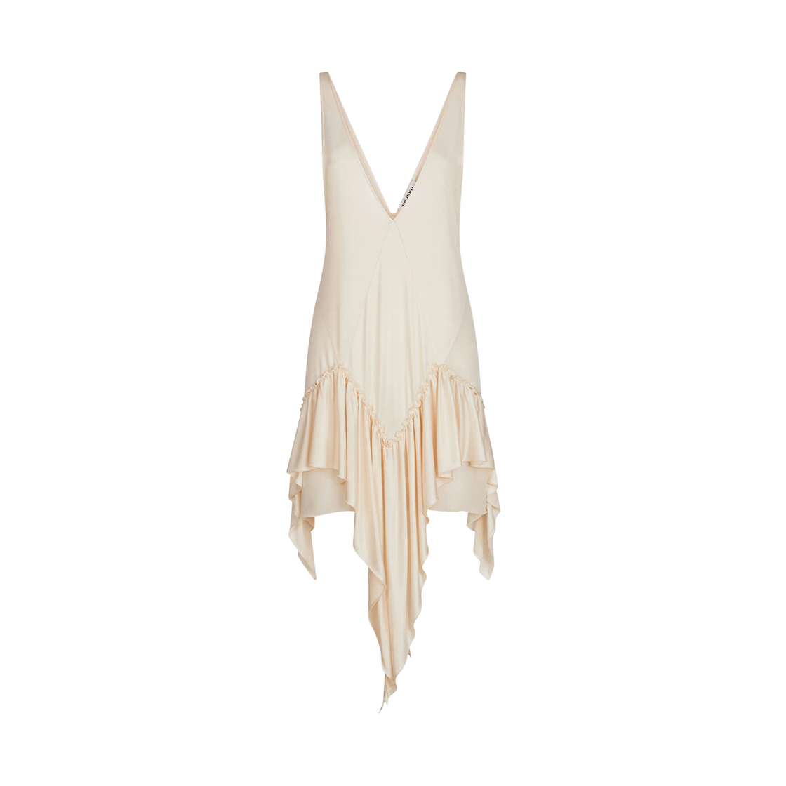 (W) 디 아티코 미니 드레스 아이보리((W) The Attico Mini Dress Ivory)