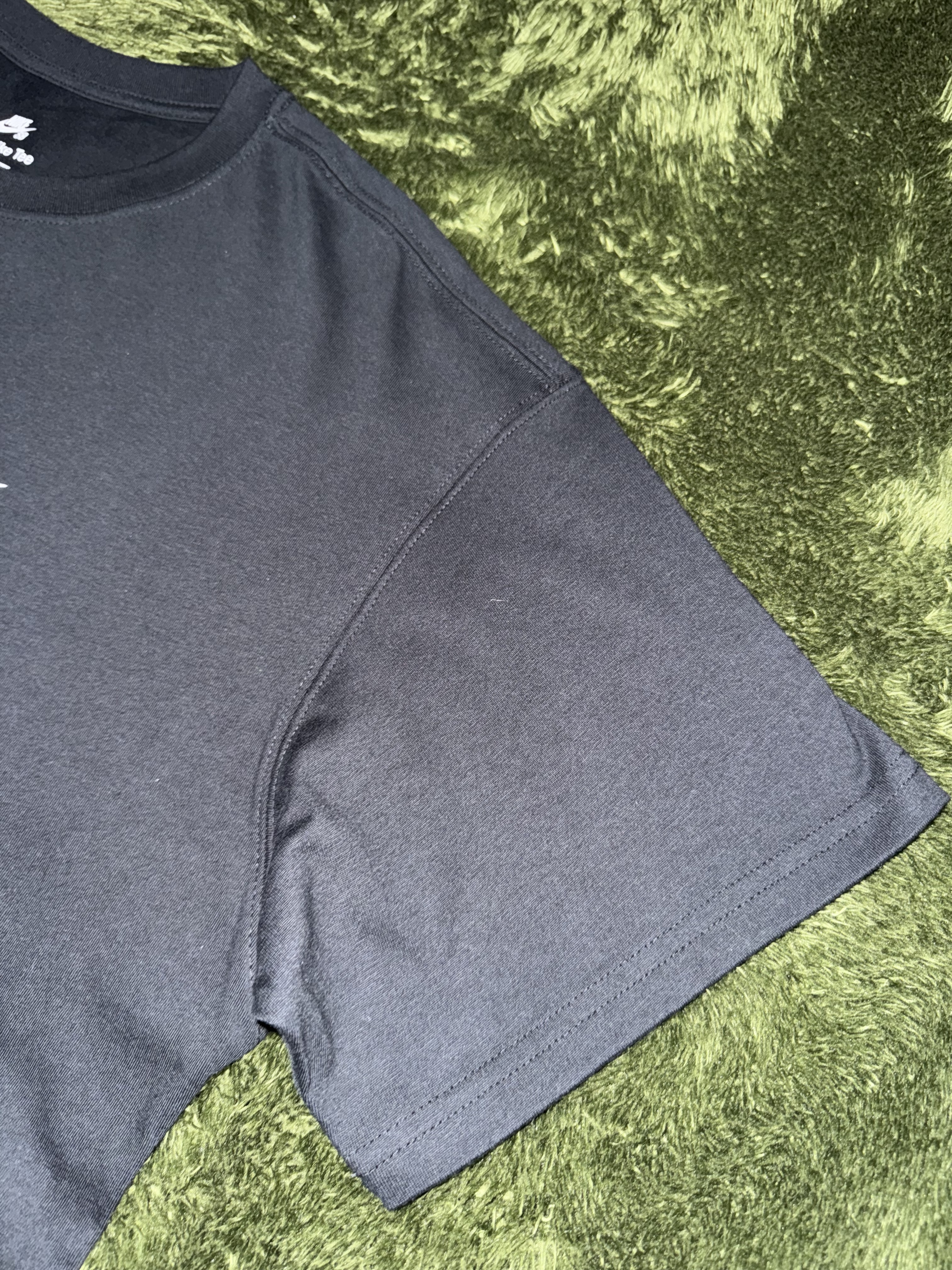 Nike SB Logo Skateboarding T-Shirt Black - Asia 착용 스타일 - 4