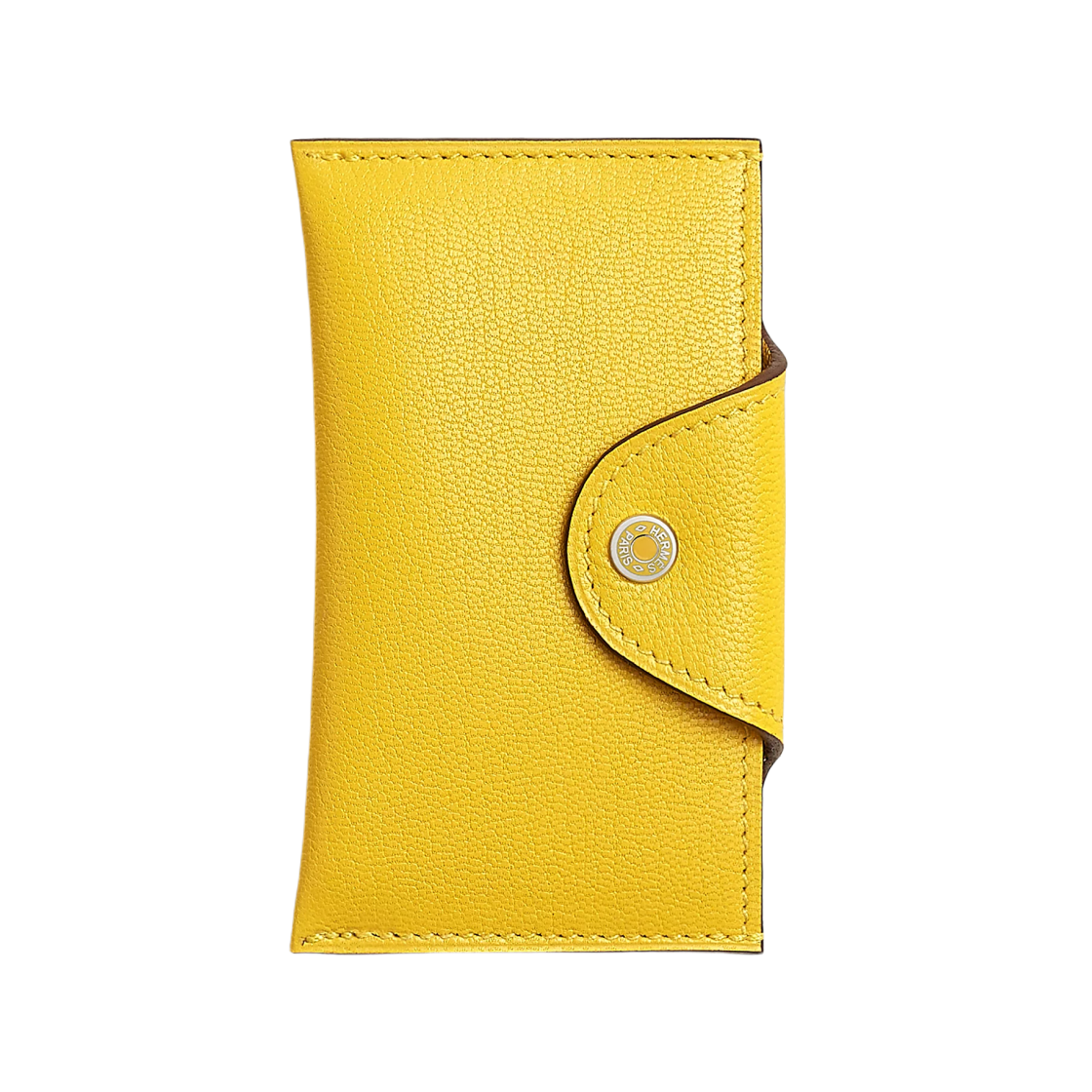 에르메스 일리아드 카드 홀더 샴킬라 고트스킨 & 팔라듐 하드웨어 죤 드 나폴리(Hermes Iliade Card Holder Chamkila Goatskin & Palladium Jaune De Naples) - 1
