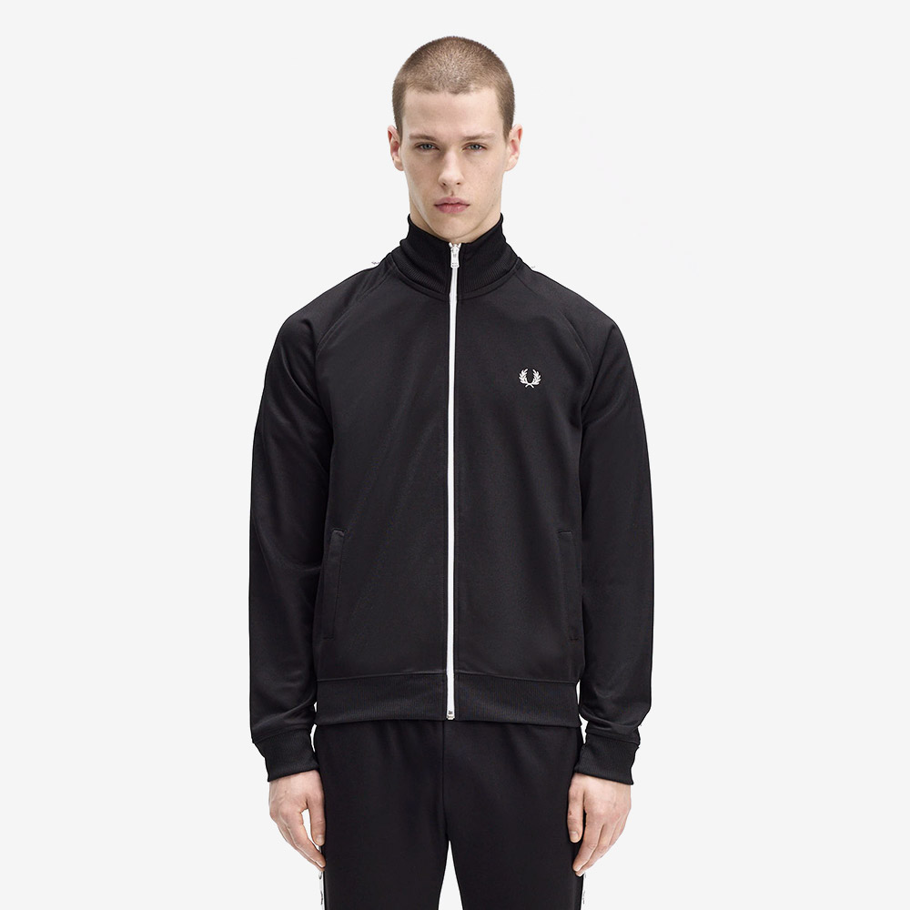 프레드페리 테잎 트랙 재킷 블랙(Fred Perry Taped Track Jacket Black) - 2