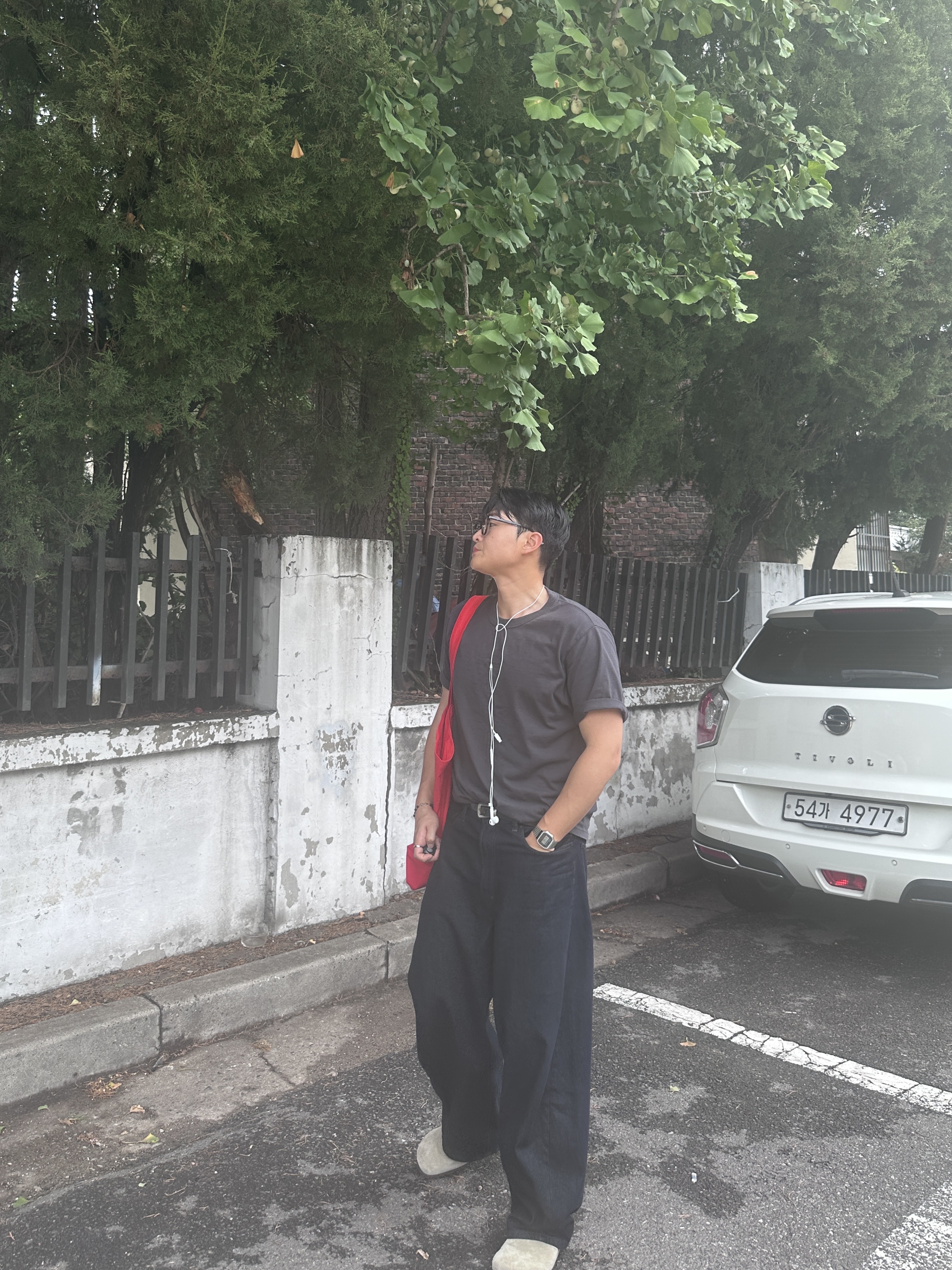 Depc Logo Eco Bag Red, Birkenstock Boston Soft Footbed Taupe - Regular 착용 스타일 - 3