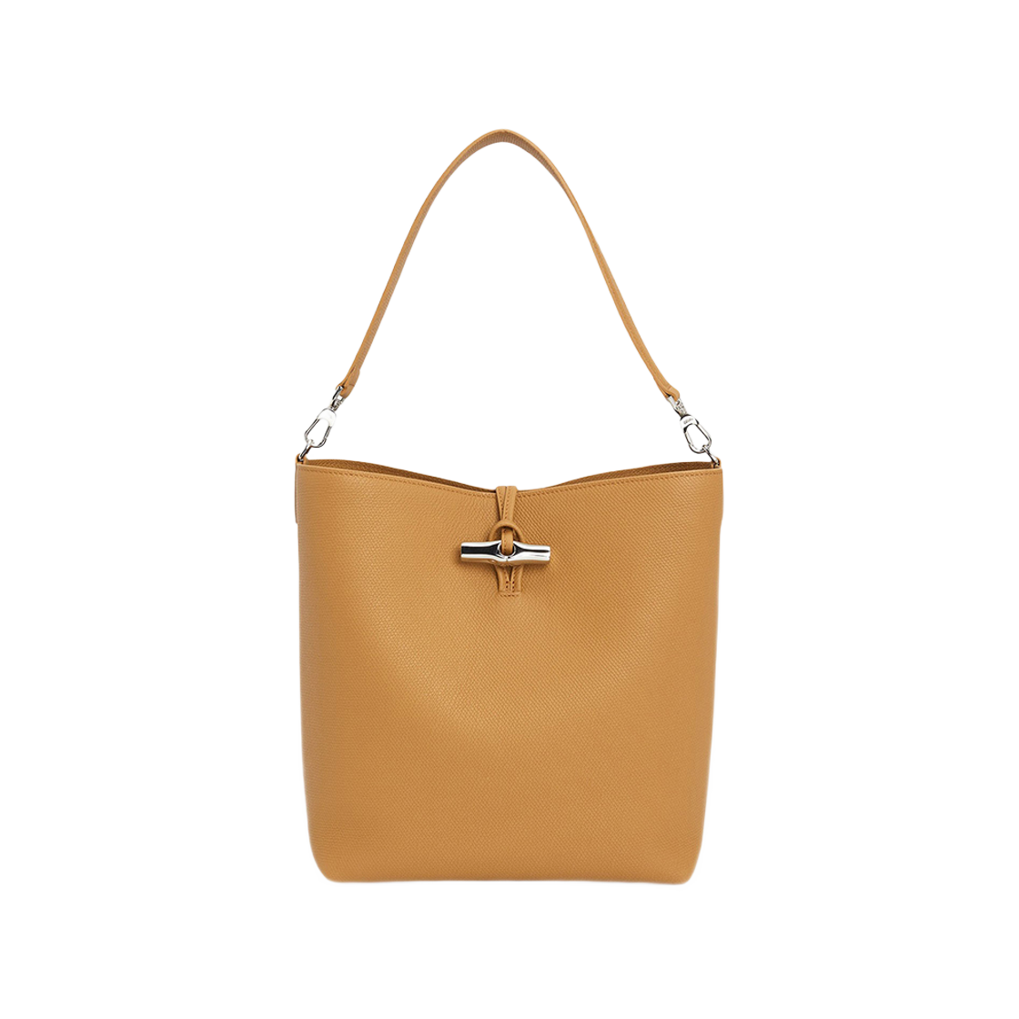 10315HFP371 Longchamp Le Roseau M Hobo Bag Beige
