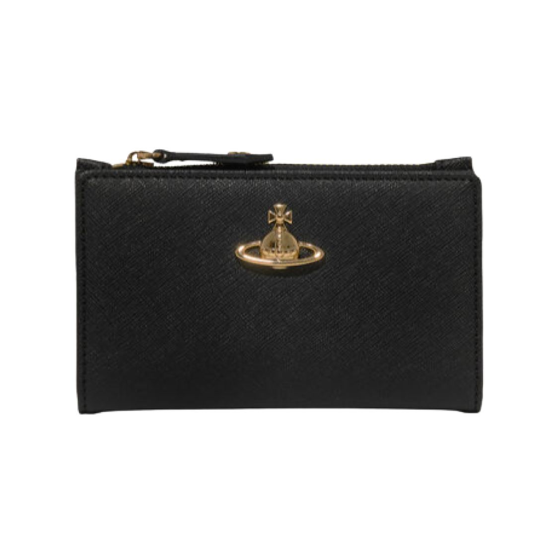 비비안 웨스트우드 슬림 플랩 카드 홀더 블랙(Vivienne Westwood Slim Flap Card Holder Black) - 1