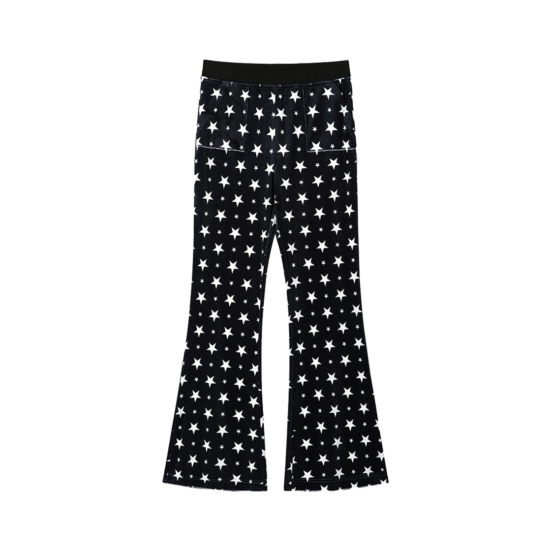 25SP016BK Clut Studio Starry Velvet Bootcut Pants Black