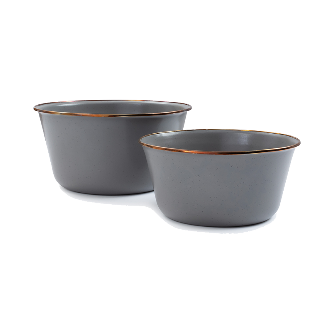 P0000DOQ Barebones Enamel Mixing Bowl Set