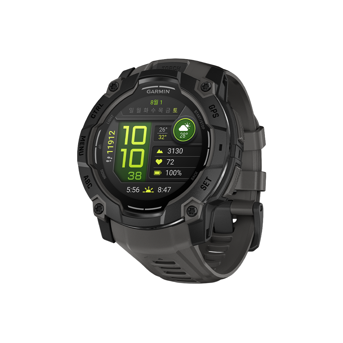 0100302040 Garmin Instinct 3 AMOLED 50mm Black Charcoal