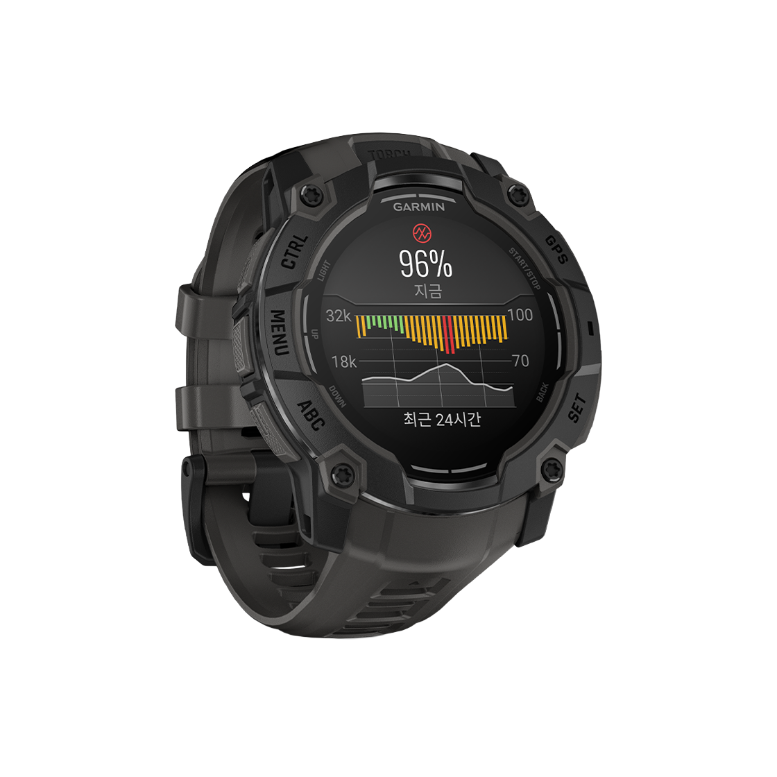 [10% 적립] 가민 인스팅트 3 아몰레드 멀티스포츠 GPS 스마트워치 50mm 블랙 차콜 밴드([10% 적립] Garmin Instinct 3 AMOLED 50mm Black Charcoal) - 3