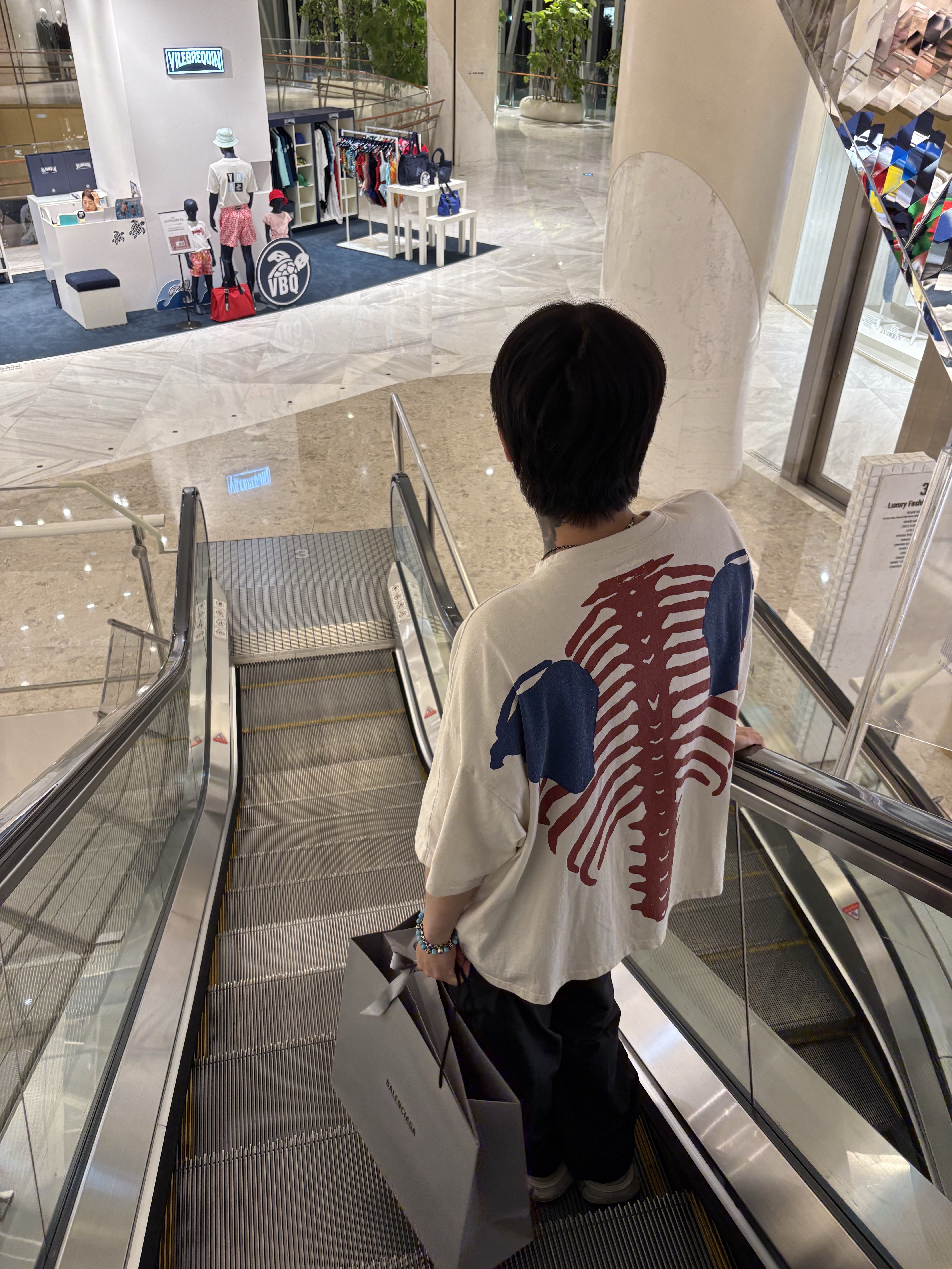 Kapital Cotton Sheeting Two Tone Big Pocket Bone T-Shirt Tricolor, Balenciaga 3XL Sneakers Light Beige 착용 스타일
