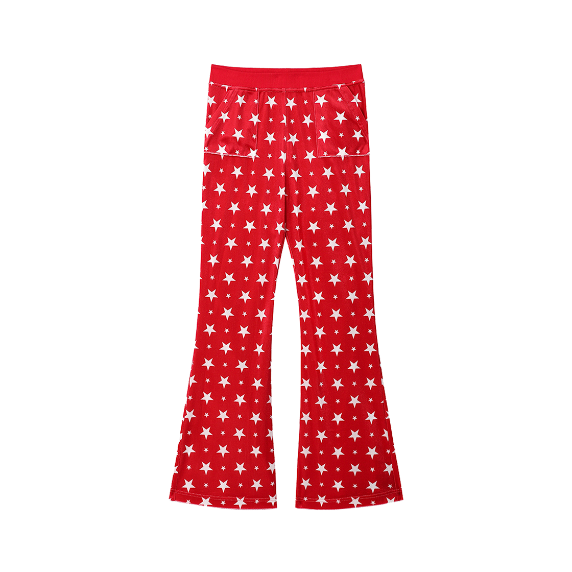 클럿 스튜디오 스테리 벨벳 부츠컷 팬츠 레드(Clut Studio Starry Velvet Bootcut Pants Red)