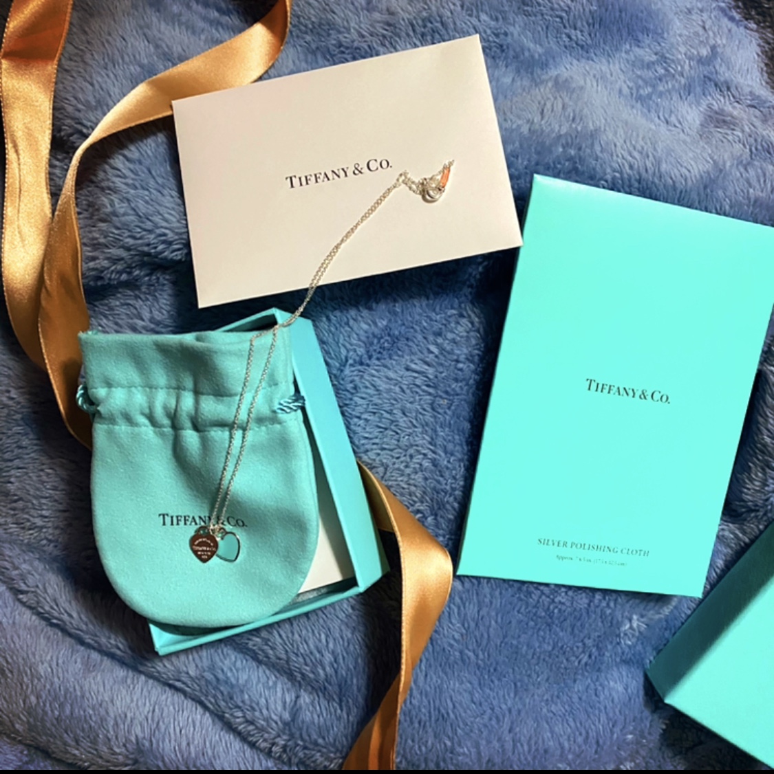 Tiffany & Co. Return To Tiffany Blue Double Heart Tag Pendant Mini Silver 착용 스타일 - 4