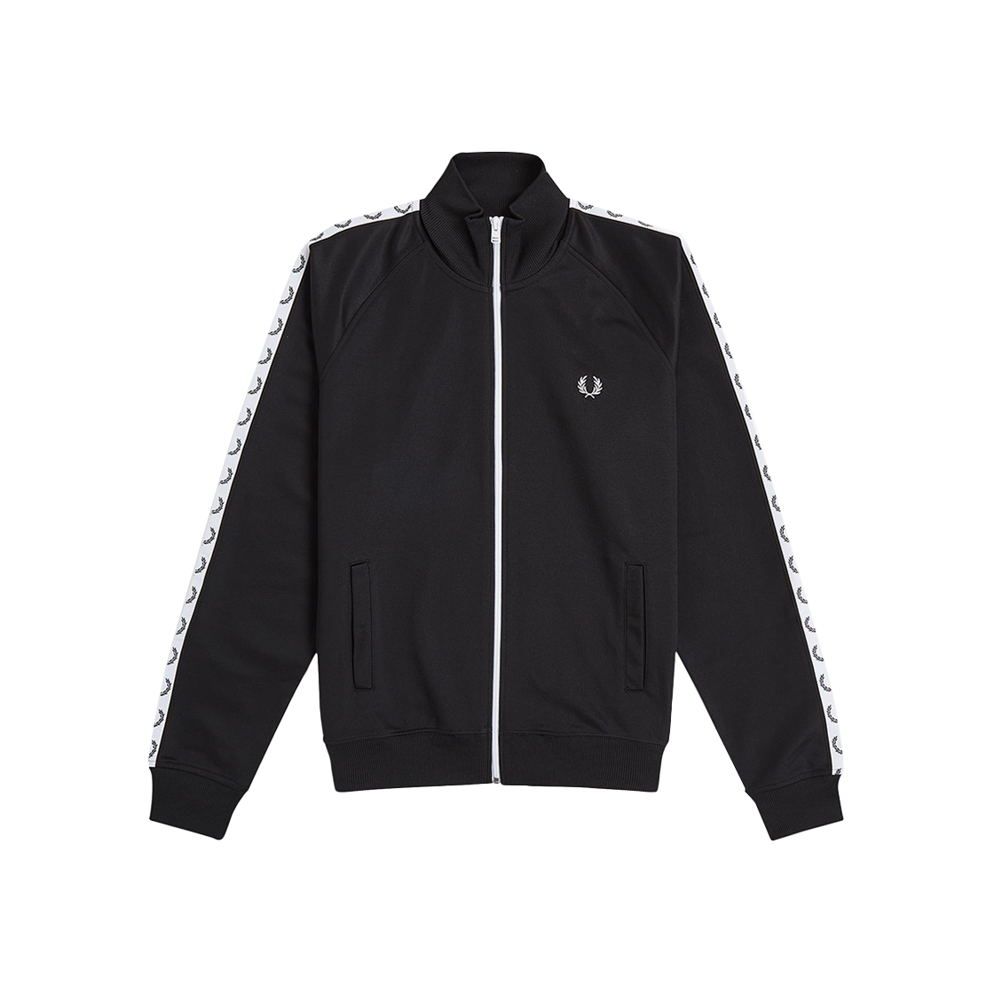 AFPM2534620-198 Fred Perry Taped Track Jacket Black